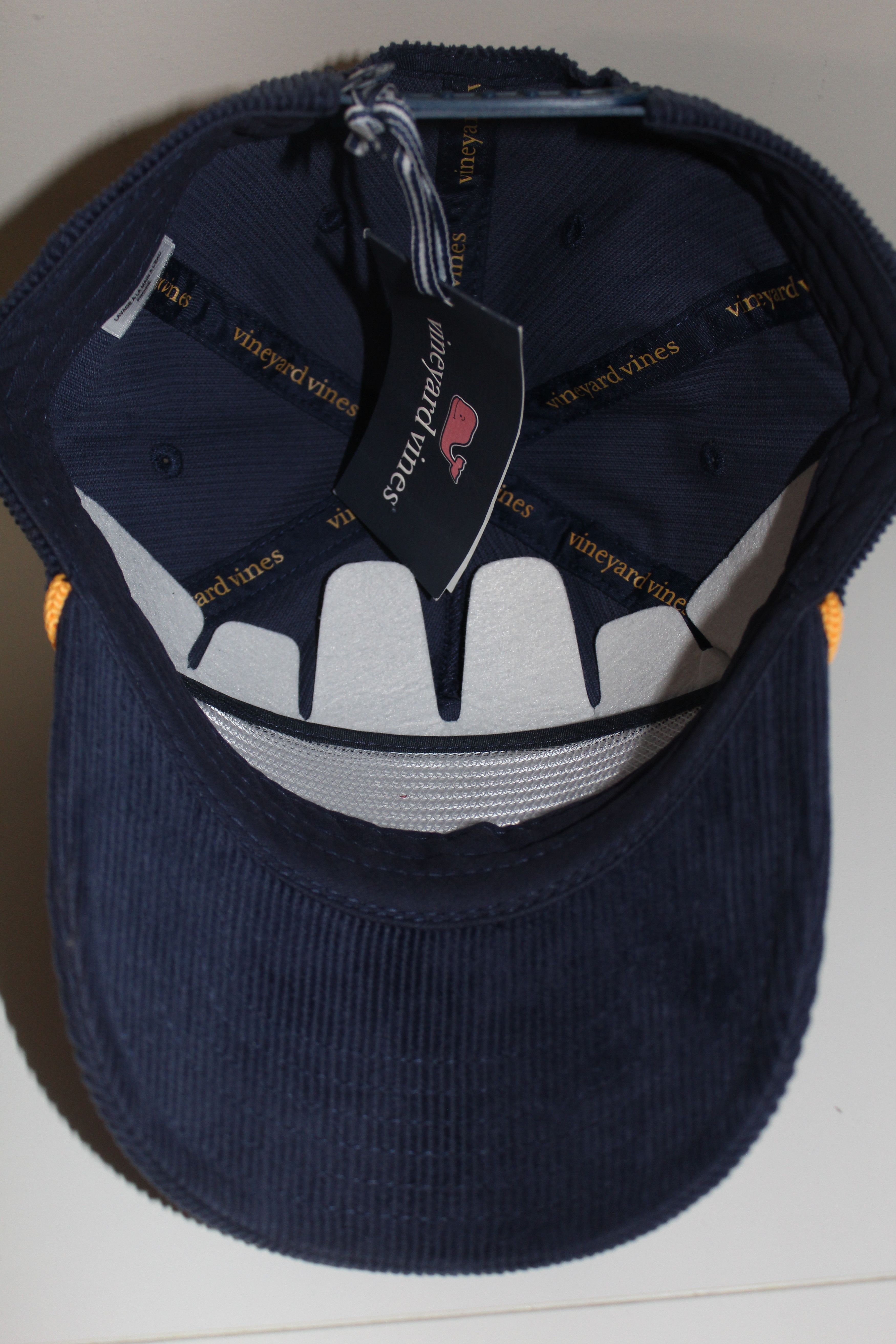 Vineyard Vines Vineyard Vines Blue Corduroy 5 Panel Snap Back Baseball Hat Size ONE SIZE - 5 Thumbnail