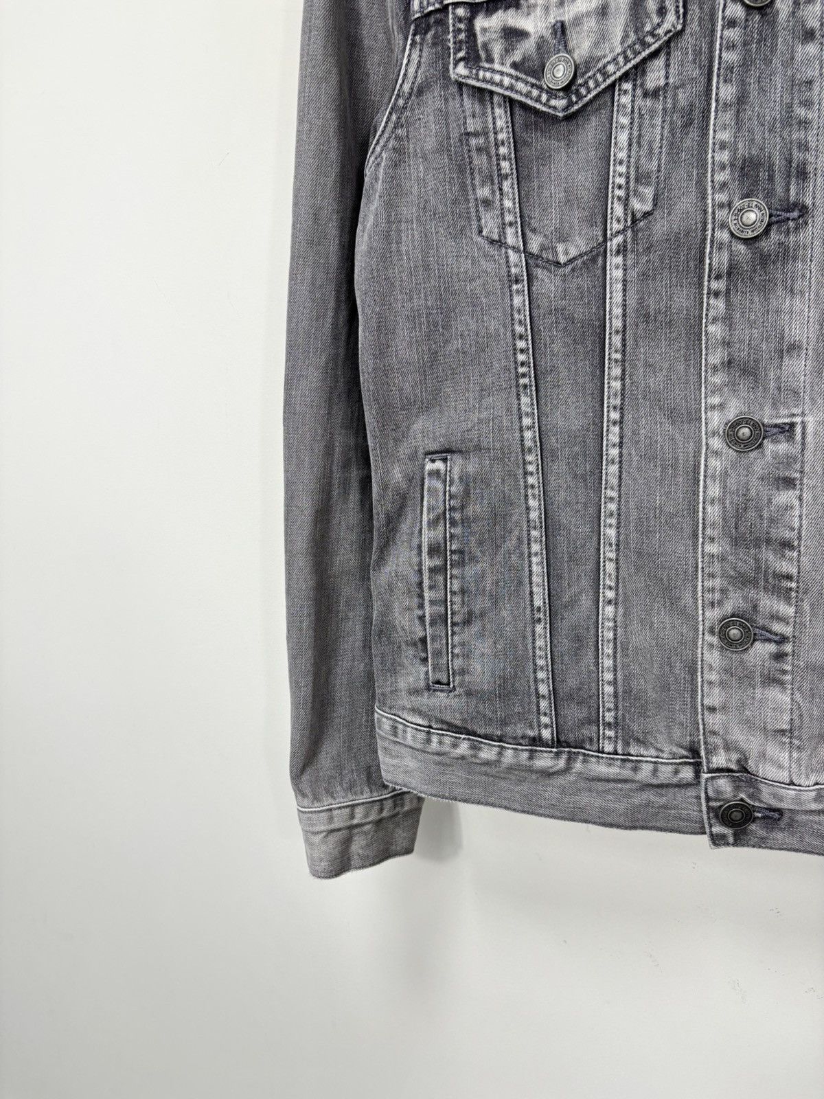 Allsaints AllSaints Men’s Grafton Washed Grey Denim Jacket Size US L / EU 52-54 / 3 - 5 Thumbnail