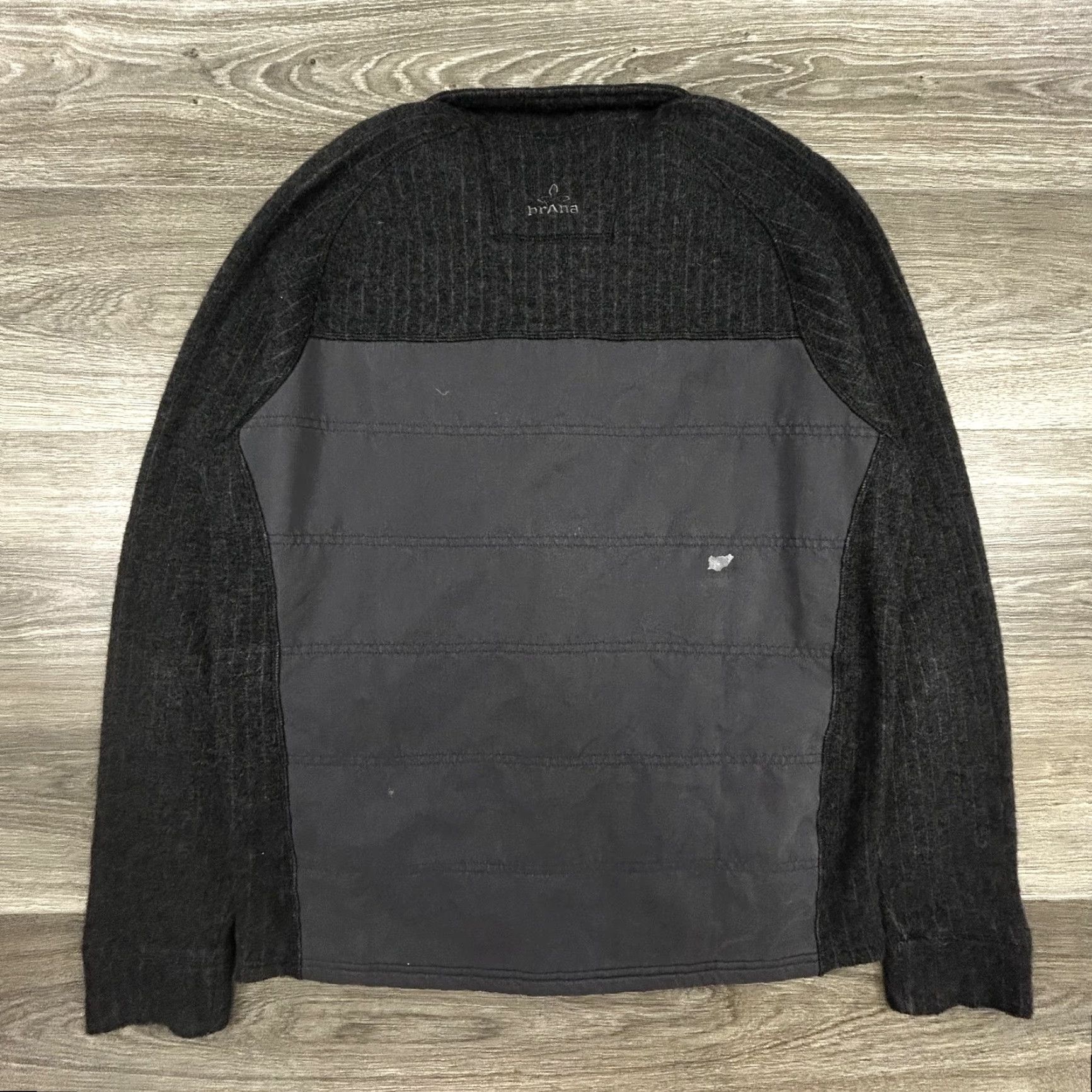Prana prAna Jacket Mens M Gray Full Zip Lined Pockets Wool-Blend Insulated Hiking Casual Fall M2APPJ315 Size US M / EU 48-50 / 2 - 2 Thumbnail