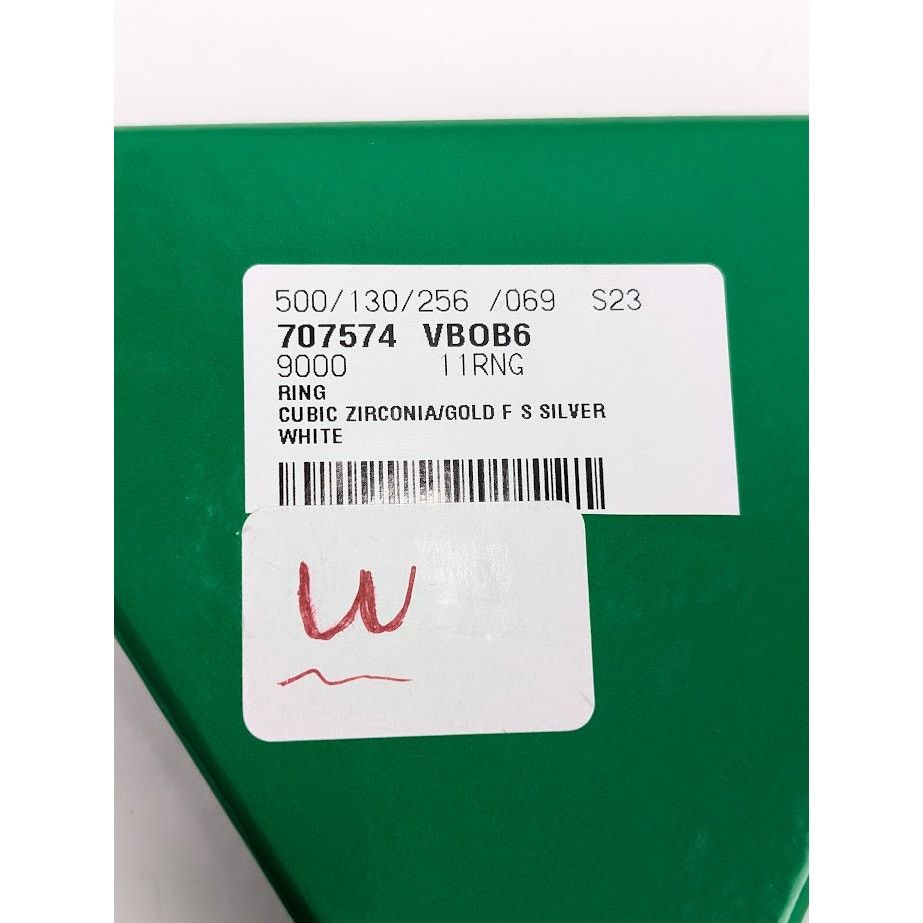 Bottega Veneta o1rshd1 Size: 11 / Cubic Zirconia Ring in Gold Silver White Size ONE SIZE - 12 Thumbnail