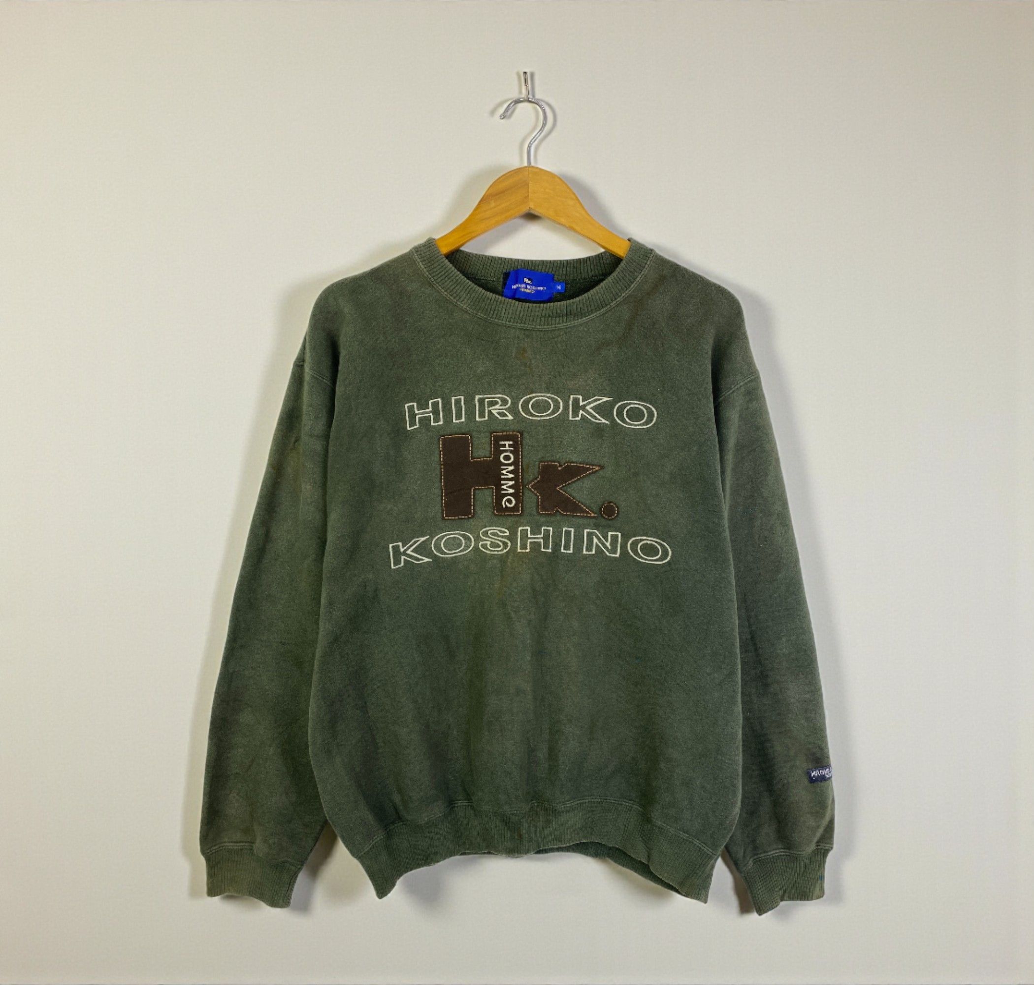 Hiroko Koshino Homme Vintage Hiroko Koshino Spell Out Sweatshirt SH0272 Size US M / EU 48-50 / 2 - 1 Thumbnail