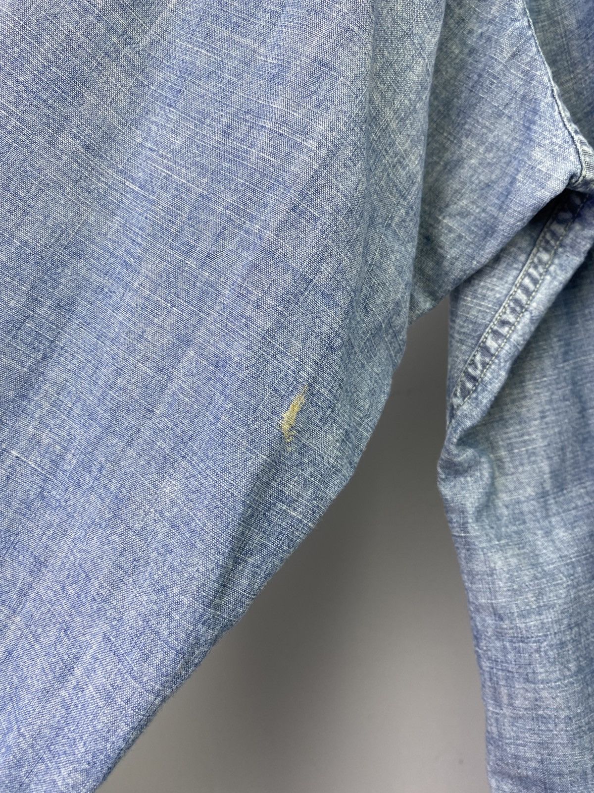 RRL Ralph Lauren 2000's Double RL Chambray Shirt Size US XL / EU 56 / 4 - 10 Thumbnail