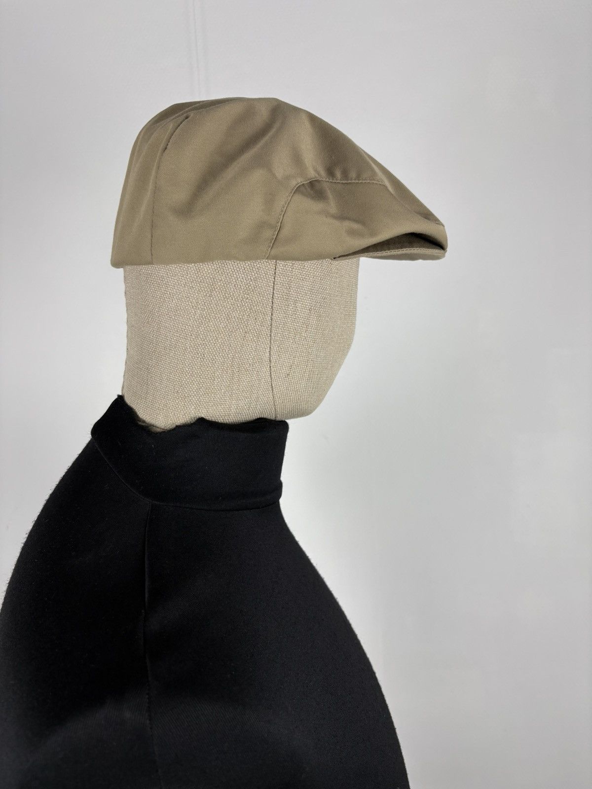 Burberry Rare 90's Burbeerry's Nova Check Lining Tan Plaid Flat Newsboy Cap Visor Driver Hat Size ONE SIZE - 8 Thumbnail