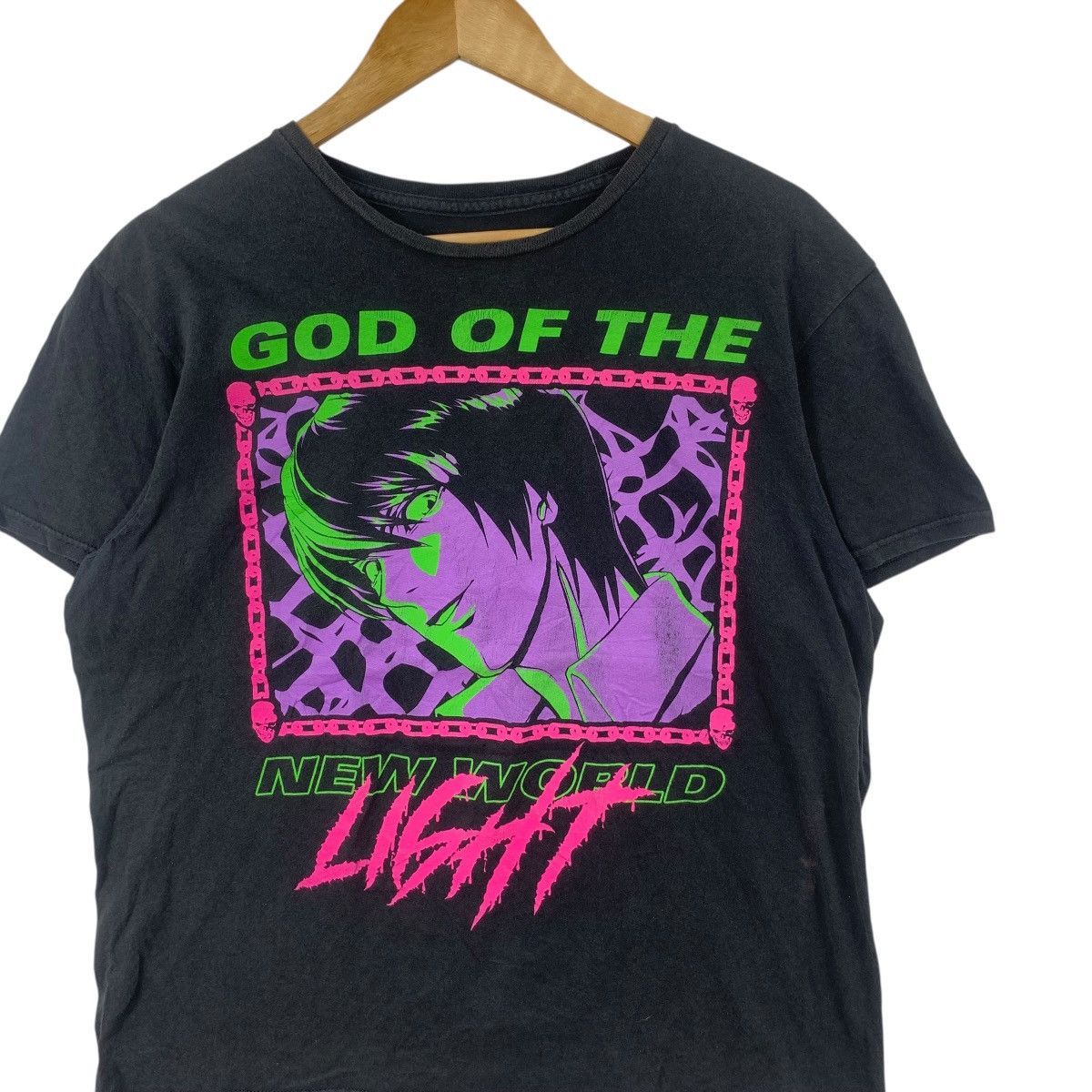 Anime ANIME DEATH NOTE Light Yagami God Of The New World Tee Shirt Size US L / EU 52-54 / 3 - 5 Thumbnail