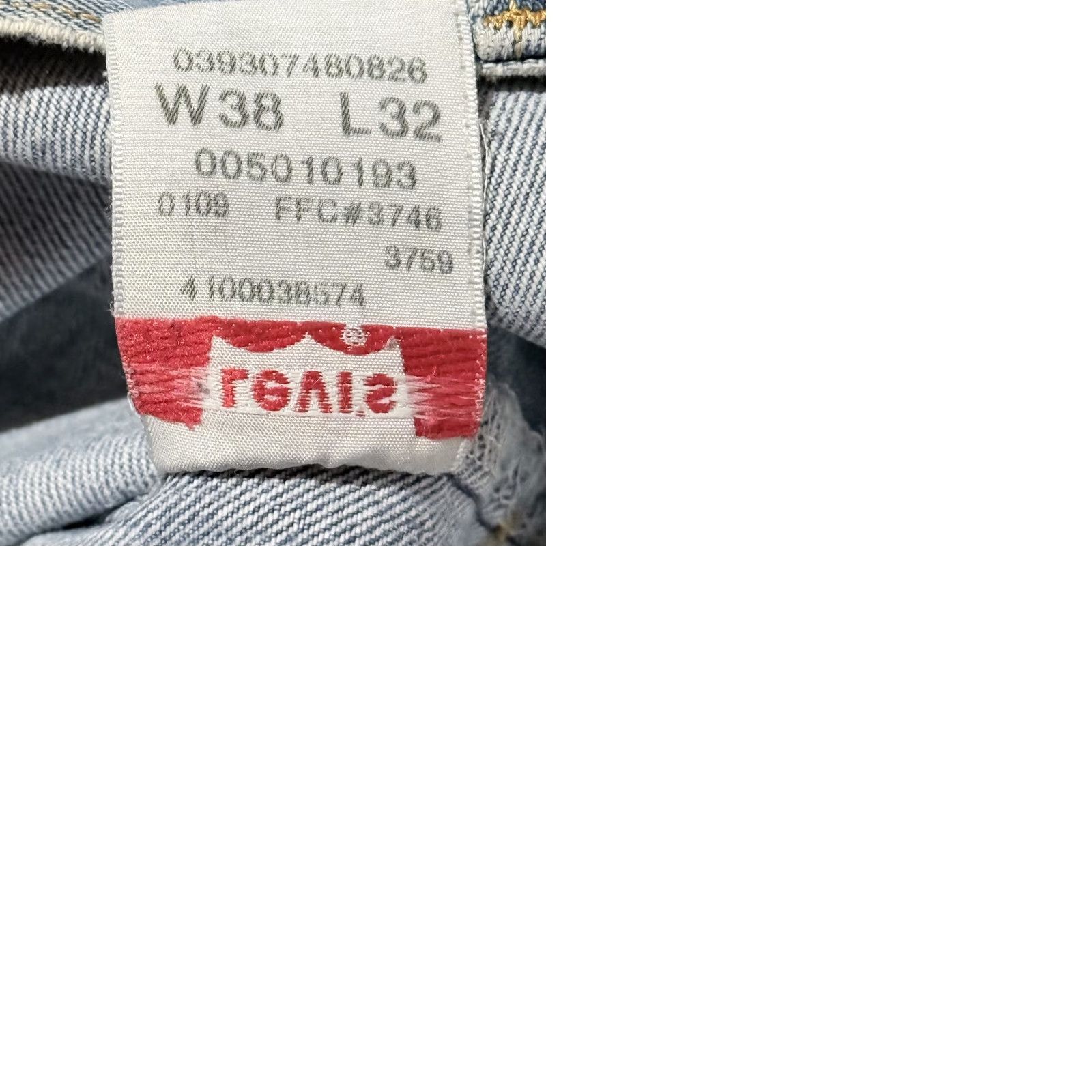 Levi's Levi's 501 Jeans Blue Denim Distressed Straight Button Fly - 38x32 Men Regular Vintage No 501 Series Size US 38 / EU 54 - 9 Thumbnail