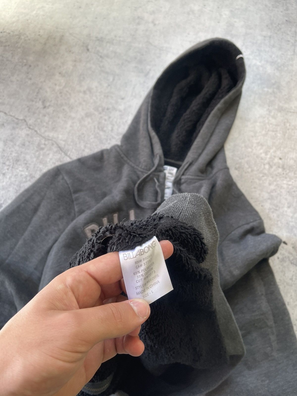 Billabong × Vintage Vintage Y2k Grey Billabong Zip Up Hoodie L Size US L / EU 52-54 / 3 - 8 Thumbnail