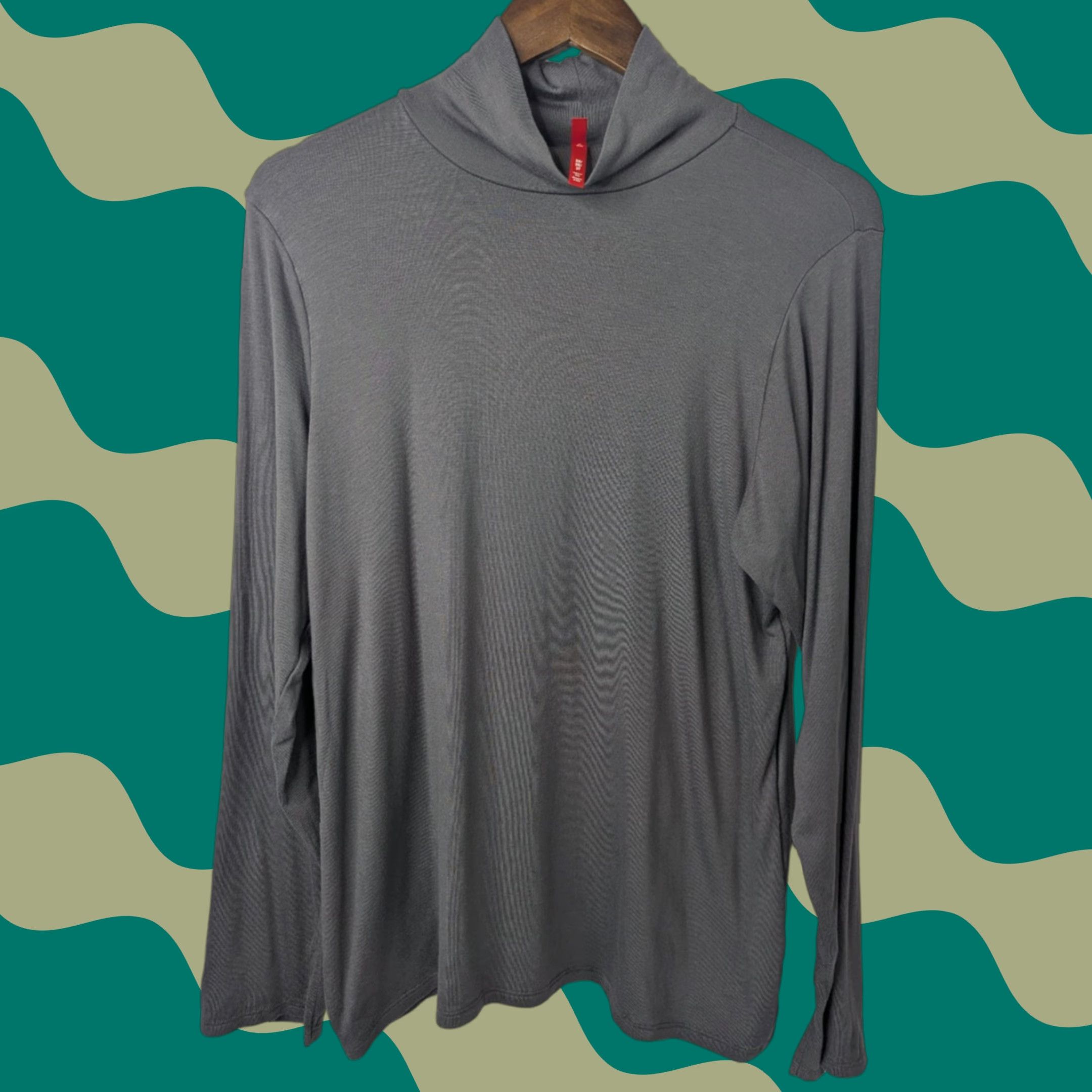 Spanx Spanx Better Base Long Sleeve Turtleneck Womens Size 3X Gray Black 10320R Size XXL / US 16-18 / IT 52-54 - 1 Thumbnail