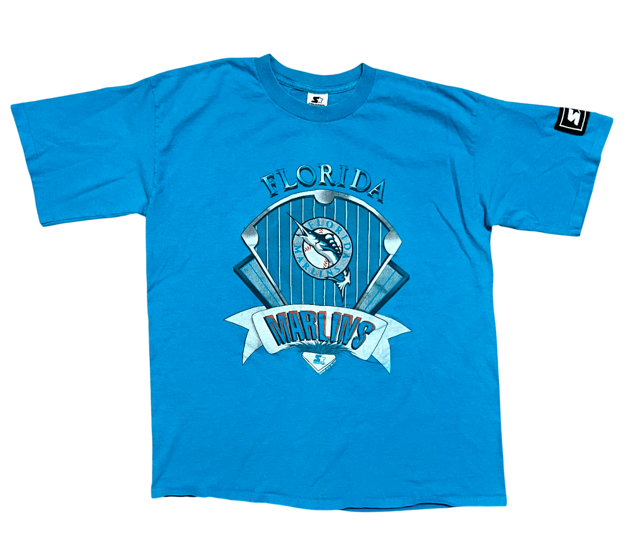Starter Florida Marlins Starter MLB 1992 Blue Vintage T-Shirt Size US L / EU 52-54 / 3 - 1 Thumbnail