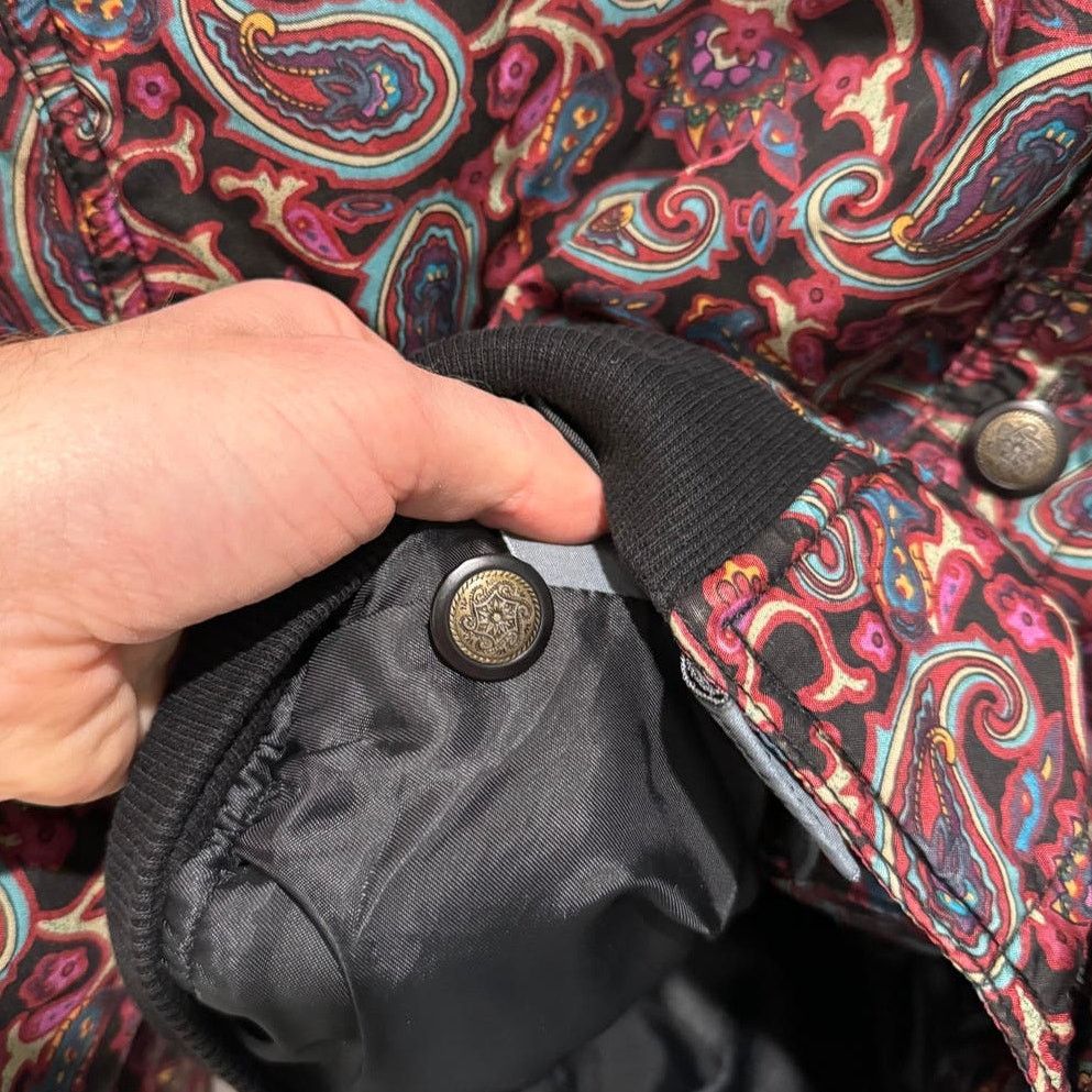Liz Claiborne Vintage Lizwear Petite Liz Claiborne Paisley Bomber Jacket Size S / US 4 / IT 40 - 4 Thumbnail