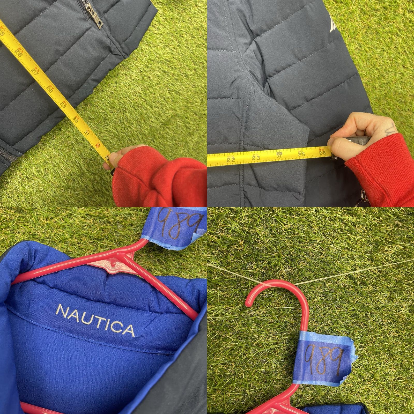 Nautica Nautica Reversible Jacket Mens 2XL Outdoor Puffer Zip Up Hiking Travel Blue Size US XXL / EU 58 / 5 - 8 Thumbnail