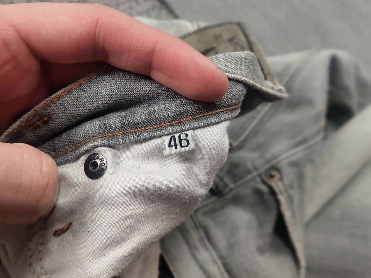 Vintage Dolce & Gabbana Work Project Faded Gray Denim Jeans