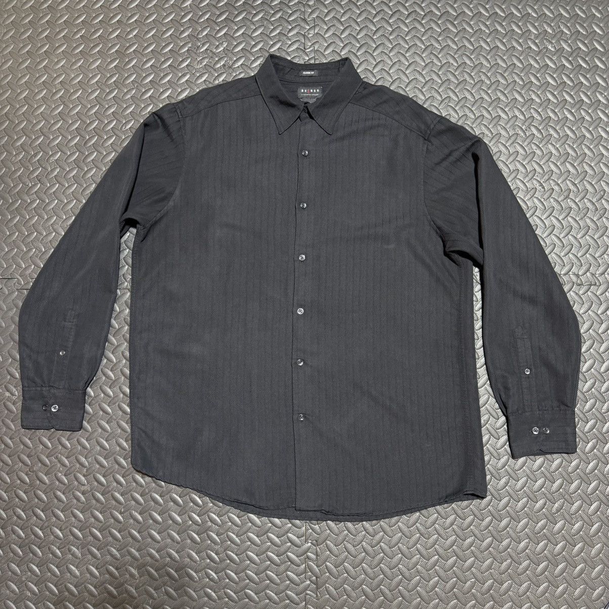 Other Vintage Axcess Claiborne Button Down Shirt Striped Sz Large Size US L / EU 52-54 / 3 - 1 Thumbnail