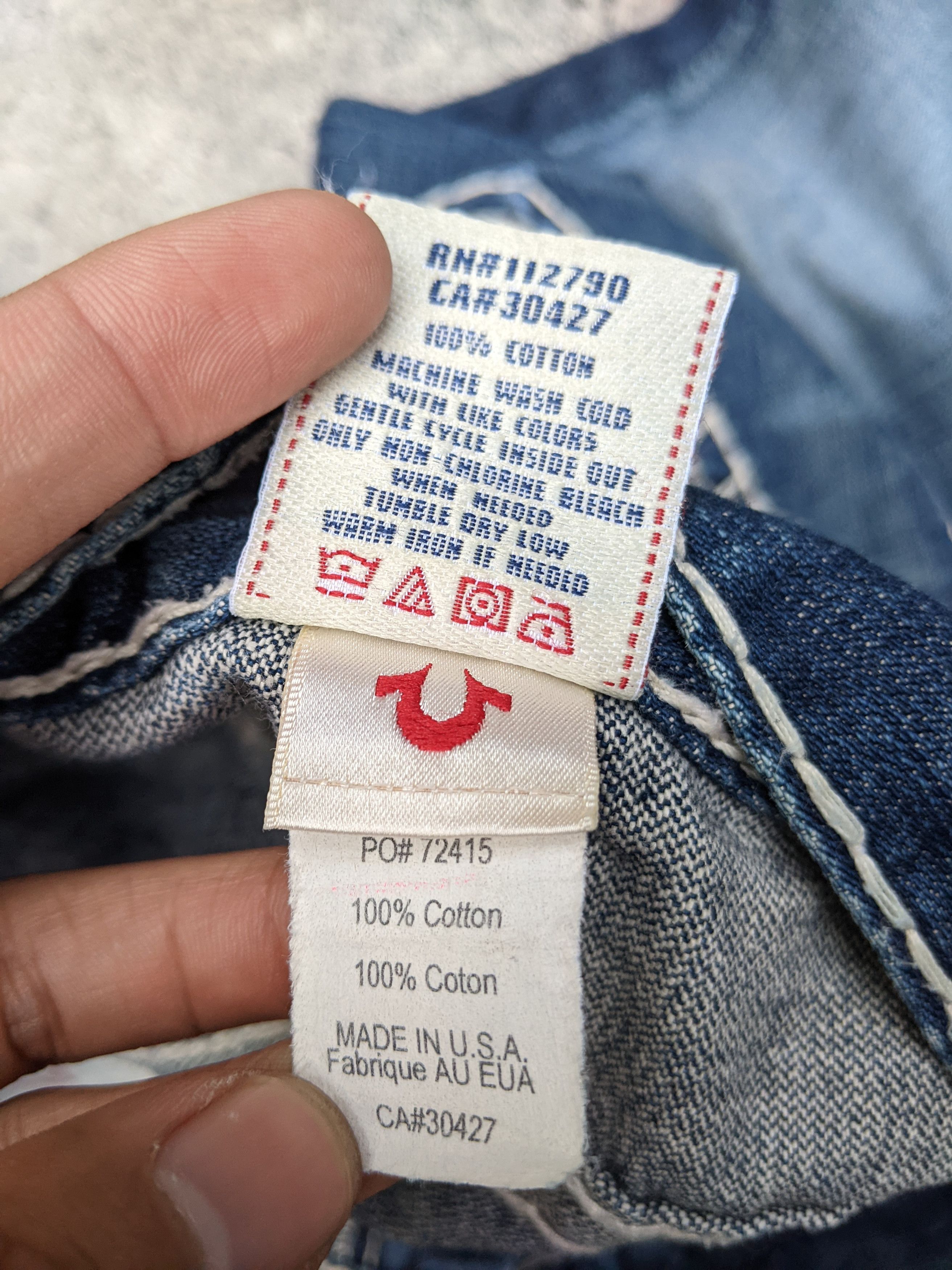 True Religion Vintage Billy Super T Flare Jeans Size US 33 - 8 Thumbnail