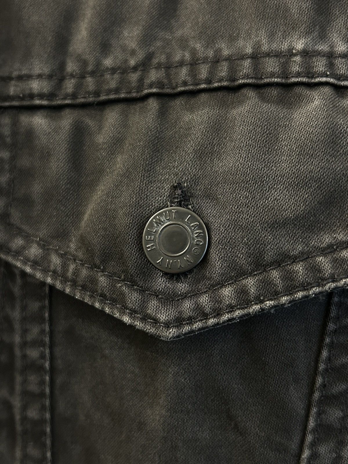 Helmut Lang 2000s classic black faded cotton denim trucker Size US S / EU 44-46 / 1 - 7 Thumbnail