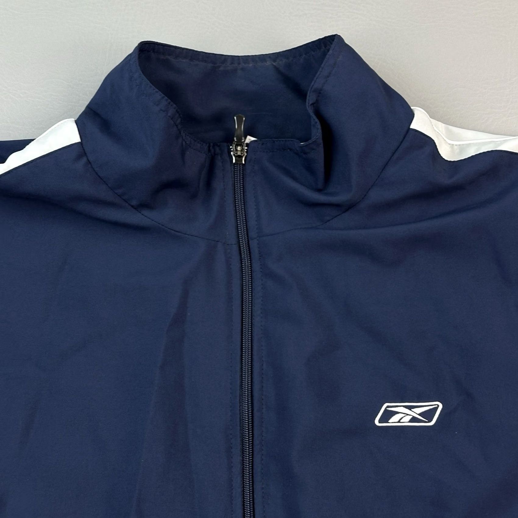 Reebok Vintage Reebok Jacket Mens 2XL Blue White Fleece Lined Windbreaker 90s Y2K Size US XXL / EU 58 / 5 - 4 Thumbnail