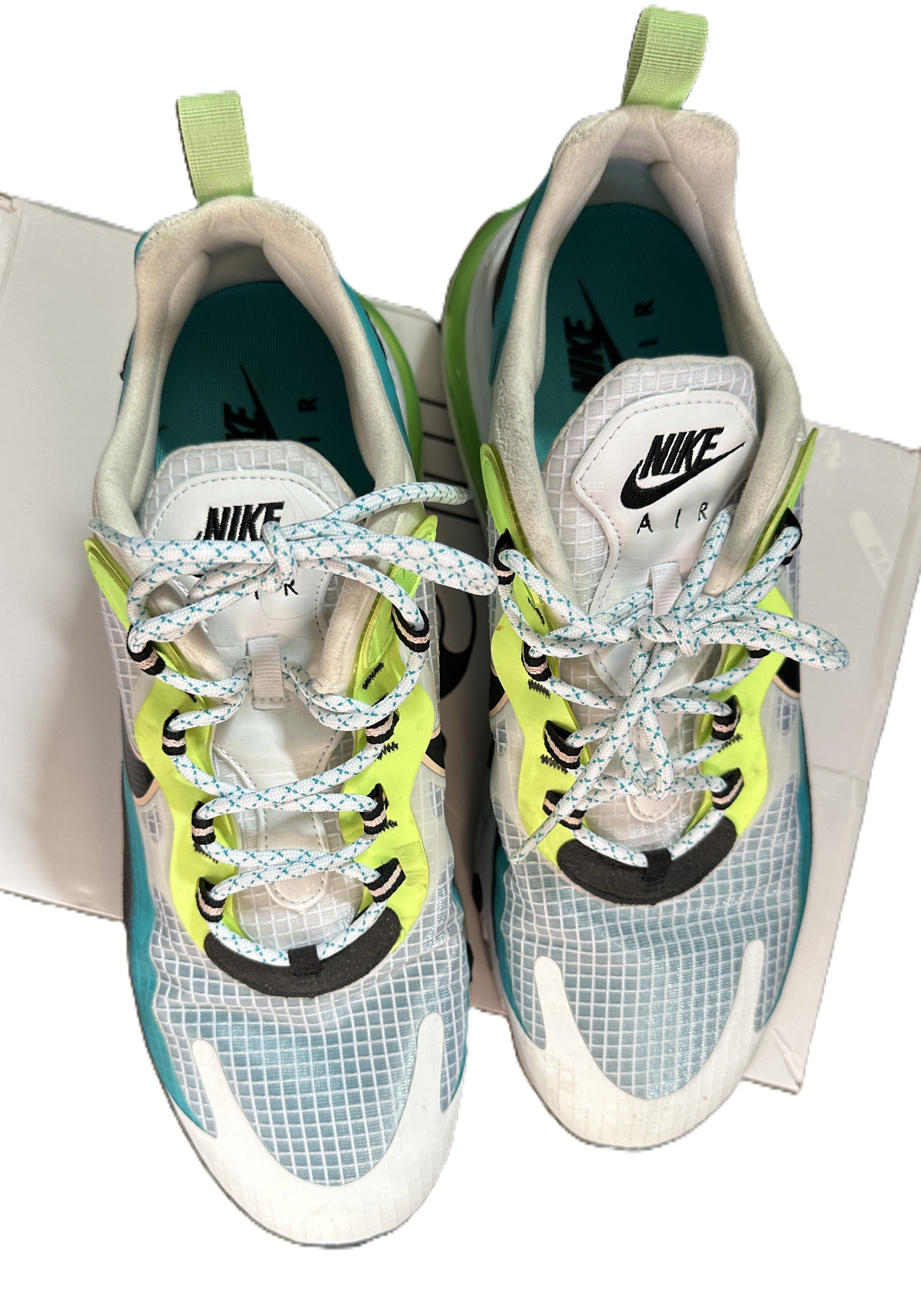 Nike Air Max 270 React SE - Oracle Aqua/Black/Ghost Green Size US 12 / EU 45 - 2 Thumbnail