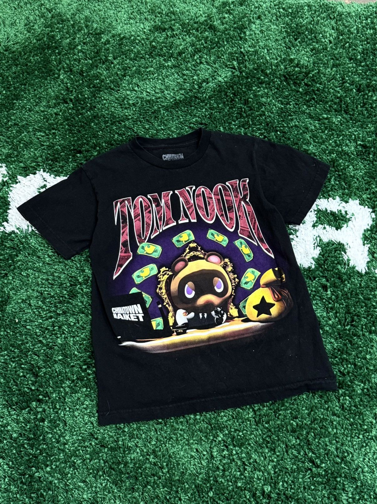 Market × Nintendo Chinatown Market Animal Crossing Tom Nook Tee Black Small Size US S / EU 44-46 / 1 - 1 Thumbnail