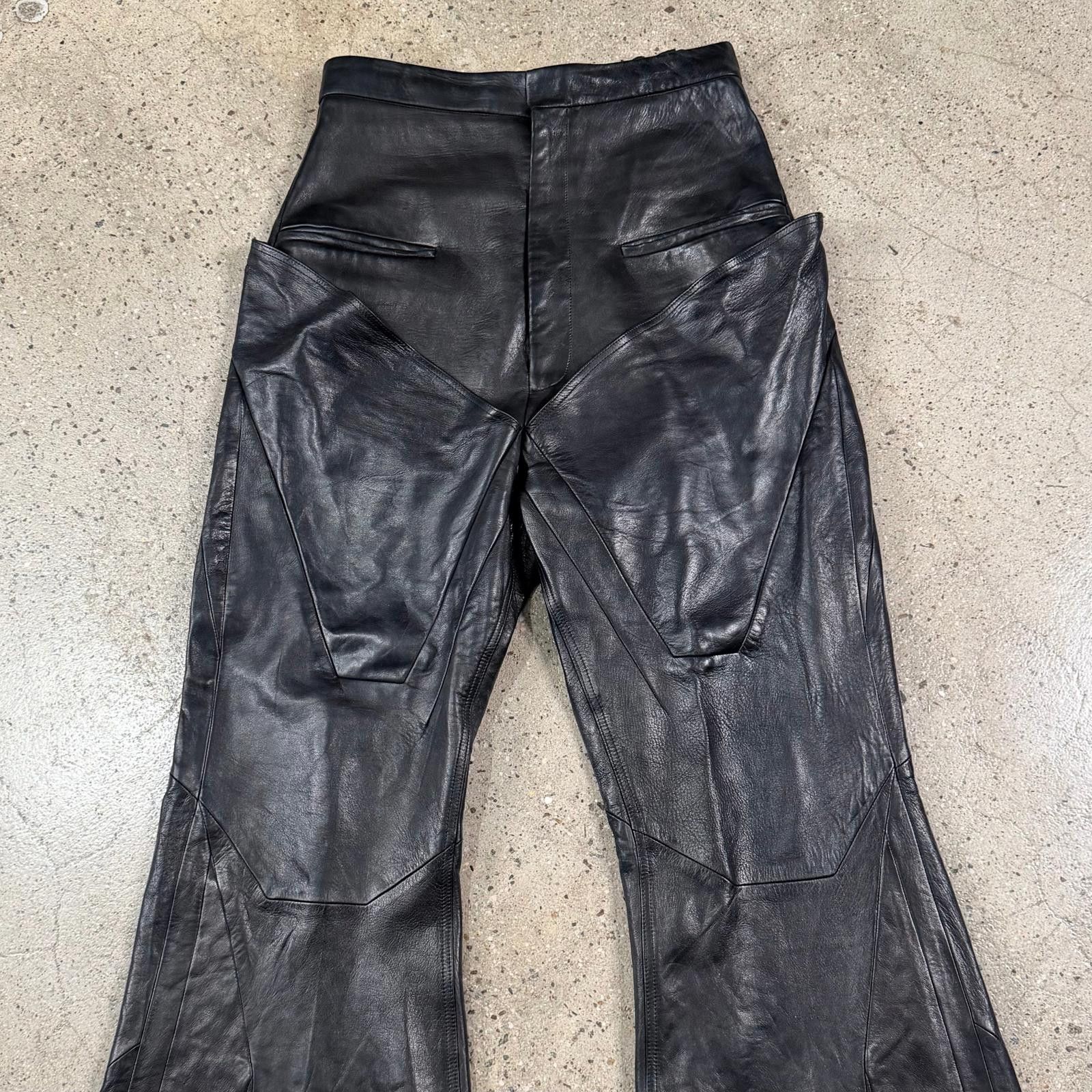 Rick Owens Rick Owens Slivered Leather Pants Size US 32 / EU 48 - 3 Thumbnail