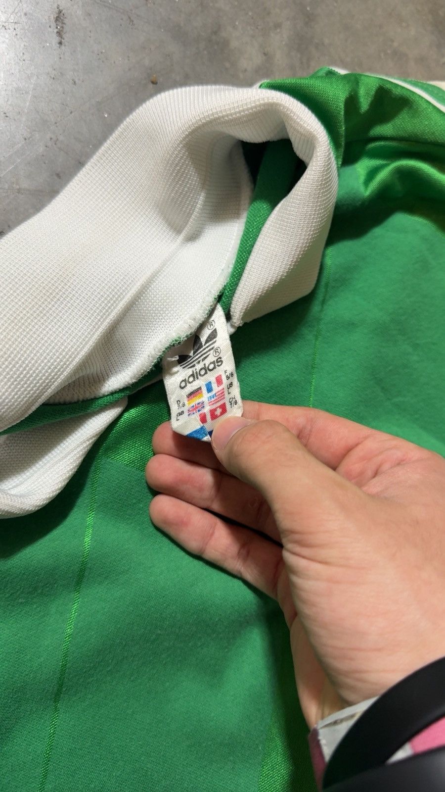 Vintage 1980s Adidas Goalkeeper Green Soccer Jersey #1