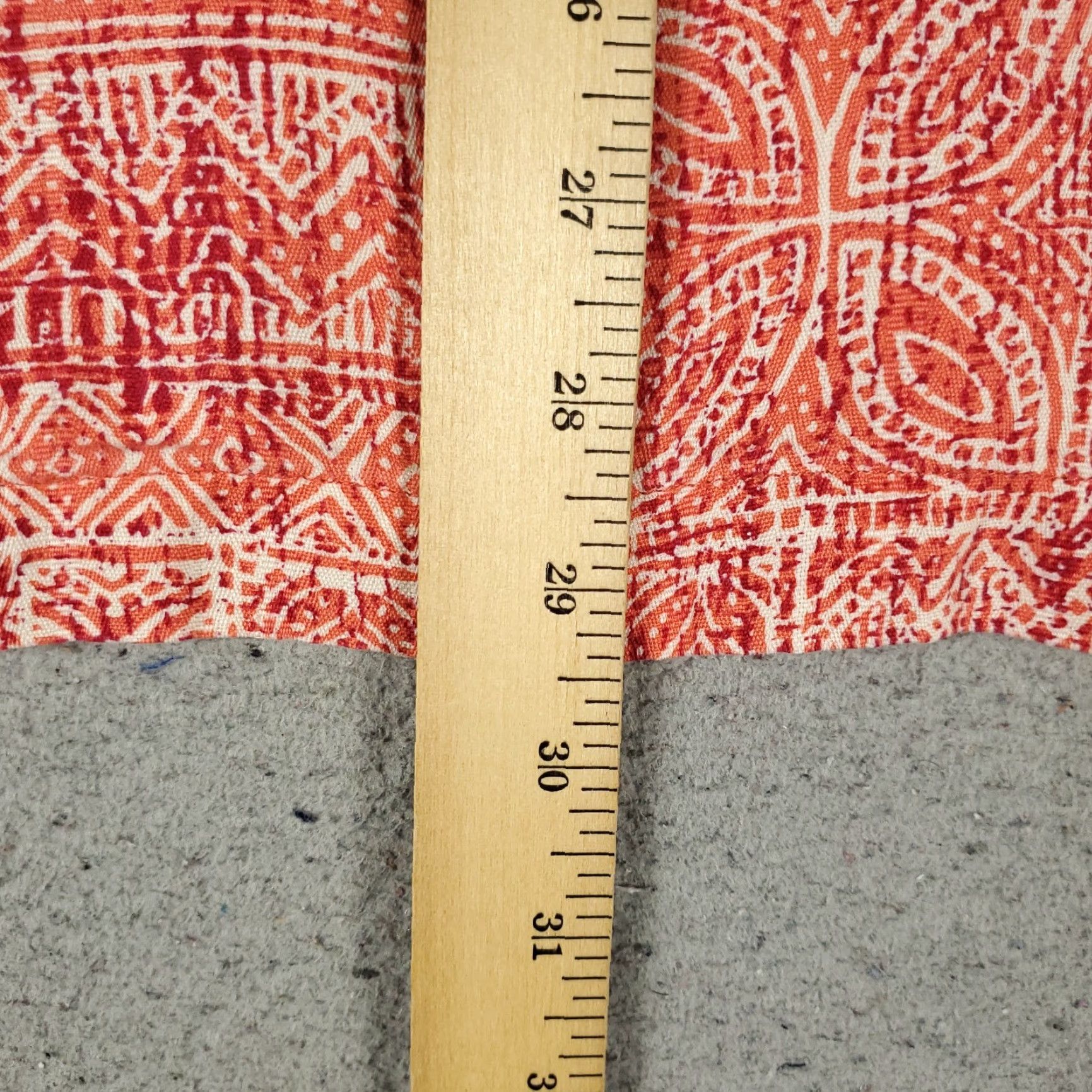VINTAGE Tori Richard Shirt Mens XL Red Geometric Hawaiian Short Sleeve Button Up
