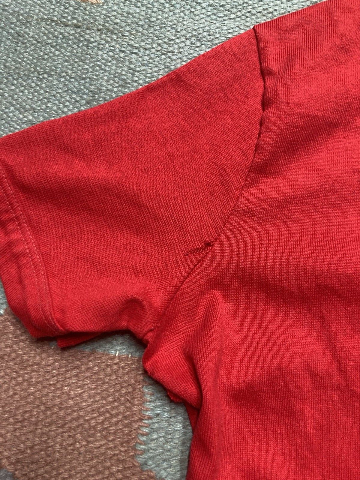 Vintage 50s henley t shirt blank crimson ringer soft women’s Sm/Med Size S / US 4 / IT 40 - 7 Thumbnail