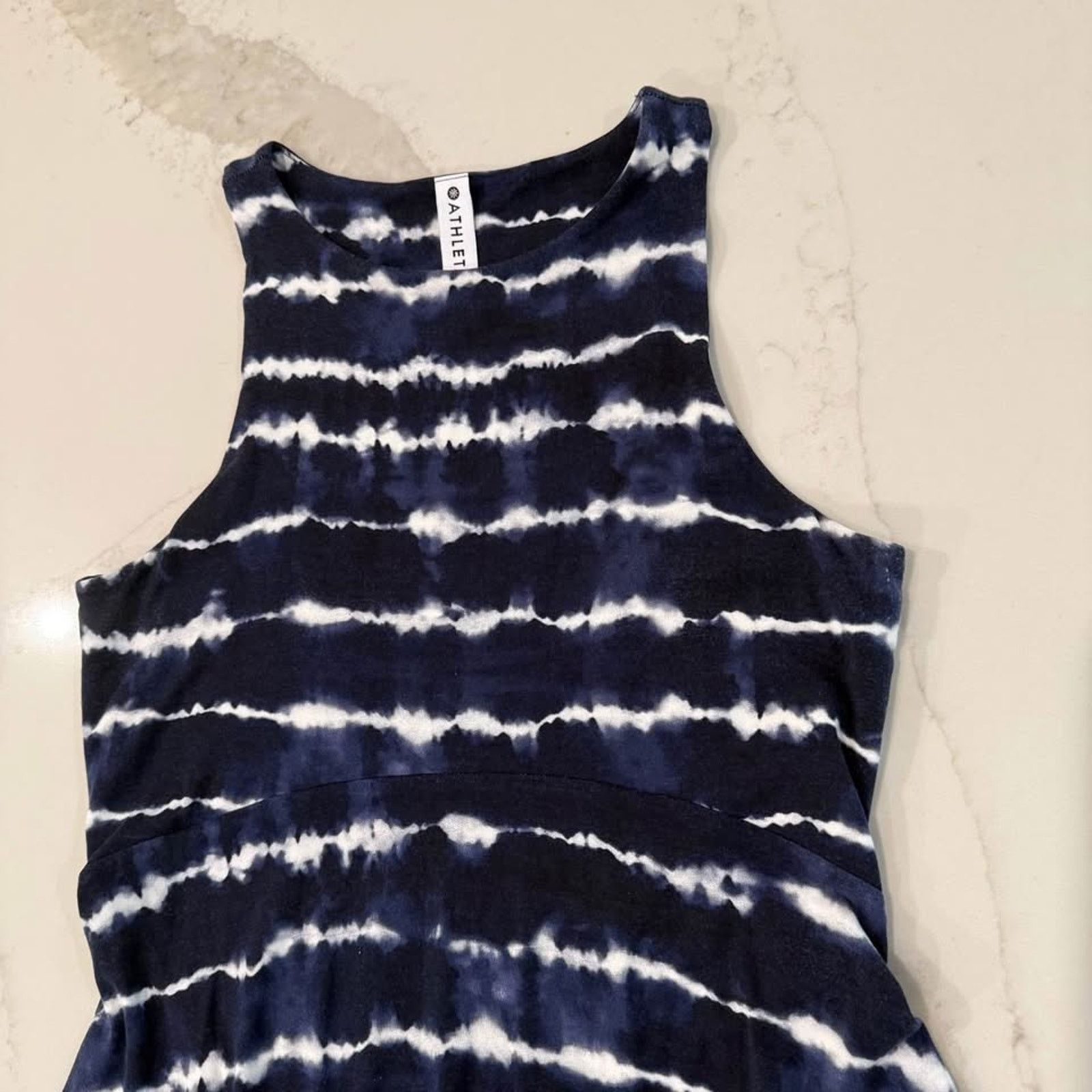 Athleta Athleta Santorini Thera Printed Dress Women's Small Navy Size S / US 4 / IT 40 - 3 Thumbnail