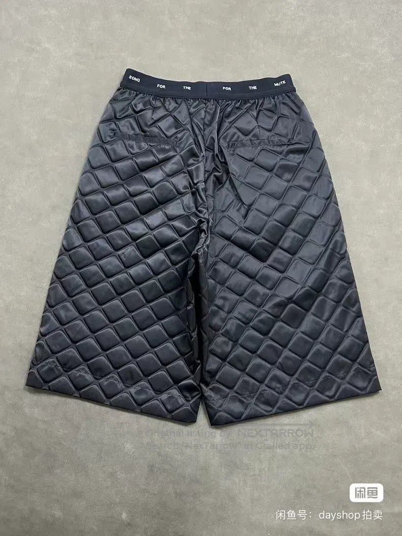 Song For The Mute SONG FOR THE MUTE Diamond-shaped nylon elastic shorts Size US 32 / EU 48 - 3 Thumbnail