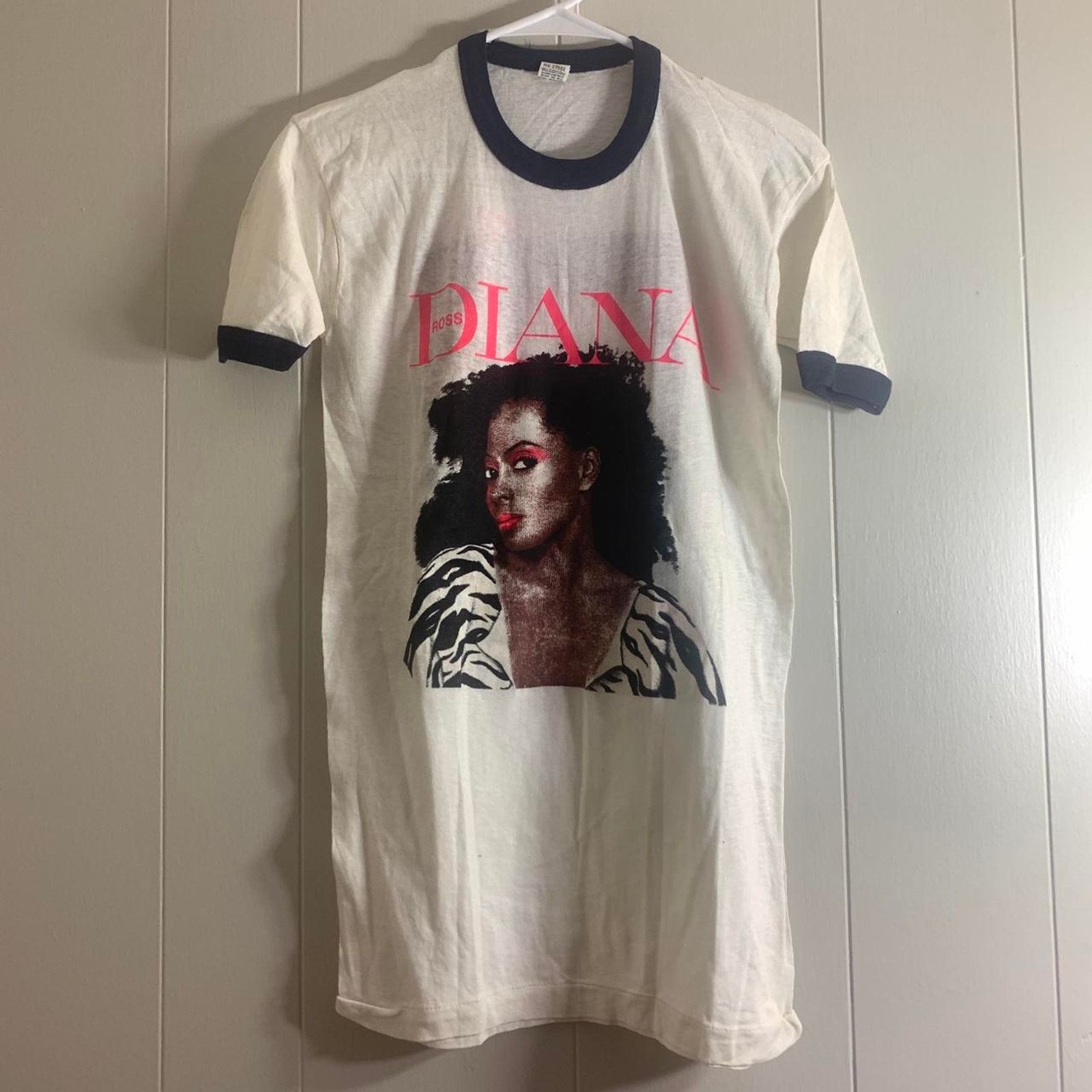 Vintage 80s DIANA ROSS Queen Of Motown ringer graphic tee shirt L Size US L / EU 52-54 / 3 - 2 Thumbnail