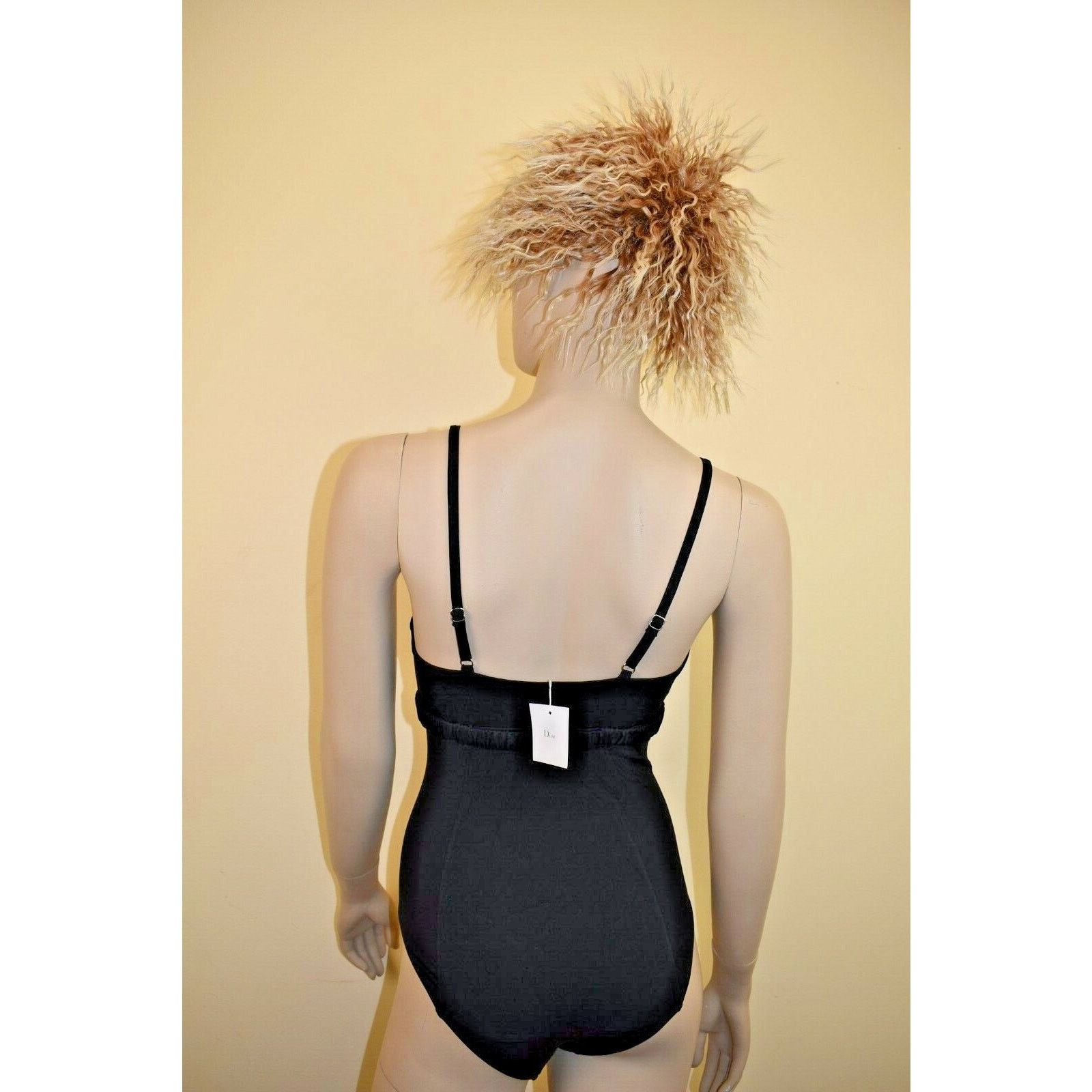 Dior DIOR BLACK NYLON NON ADJUSTABL BELTED ONE PIECE SWIMSUIT 10 Size ONE SIZE - 9 Thumbnail