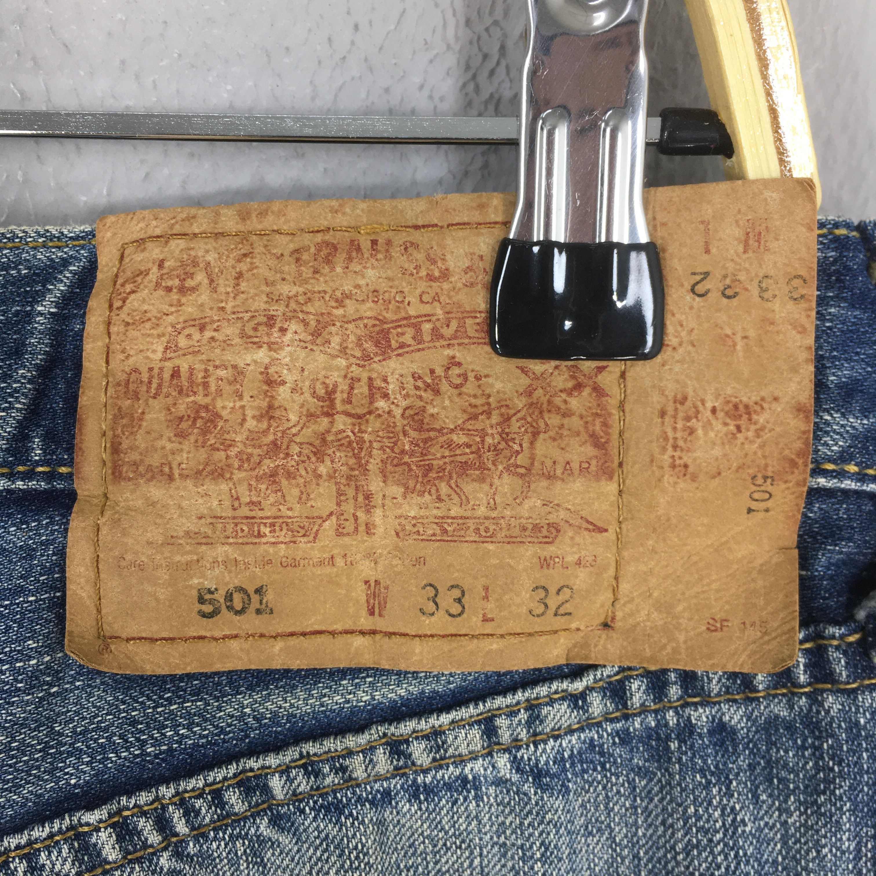 Levi's Size 30x31 Vintage 1990s Levi's 501 Faded Bluse Jeans S572 Size US 30 / EU 46 - 10 Thumbnail