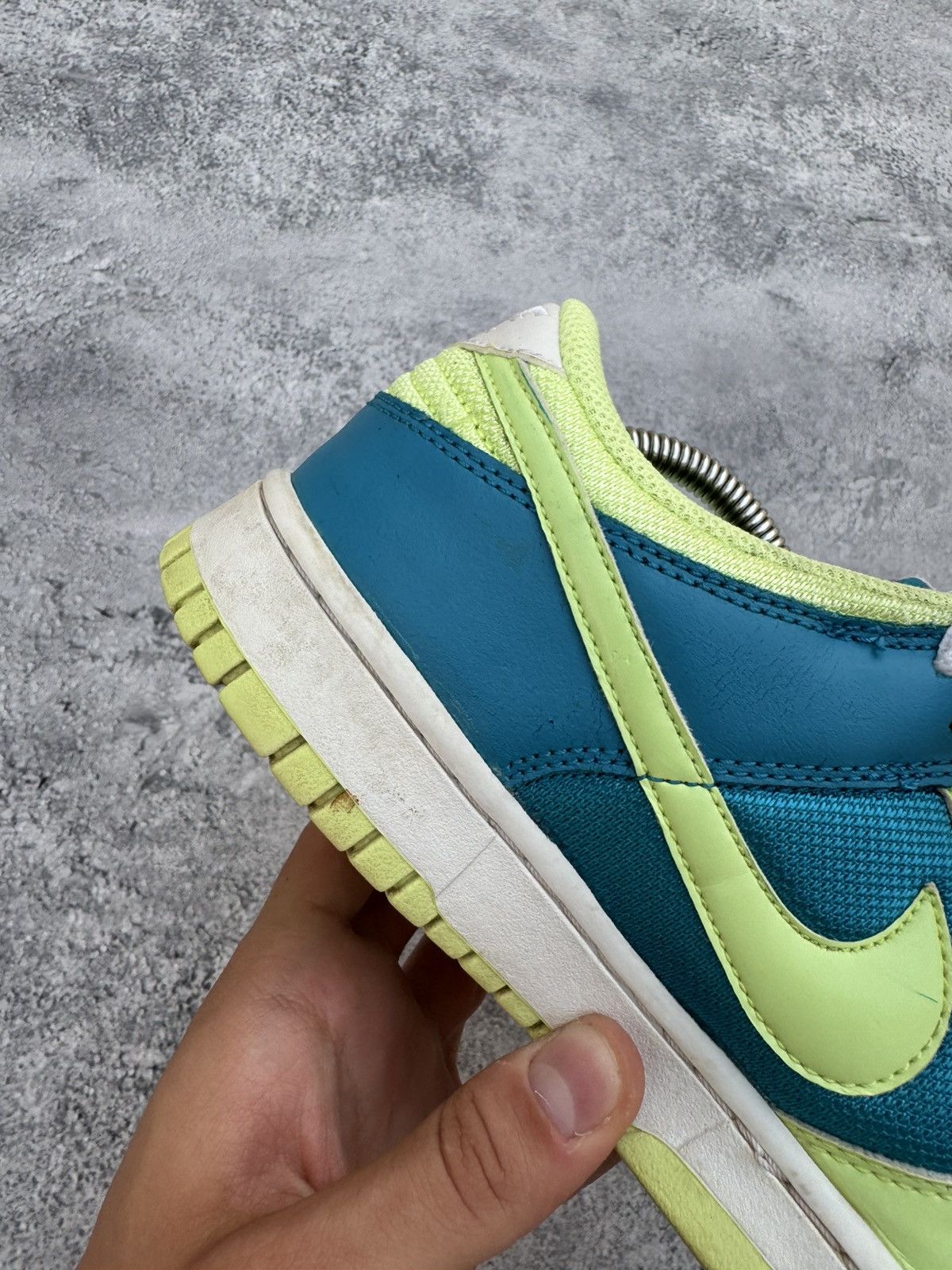 Nike × Vintage Sneakers Nike Dunk Low Turquoise Lime 2008 Size US 8.5 / IT 38.5 - 19 Thumbnail