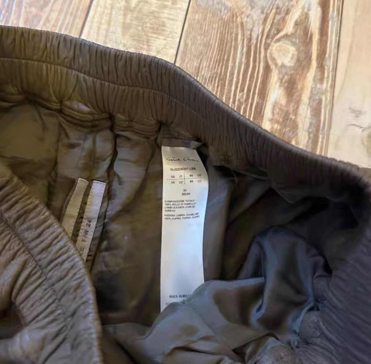 Rick Owens rick owens boxer leather shorts fw24 Size US 32 / EU 48 - 5 Thumbnail