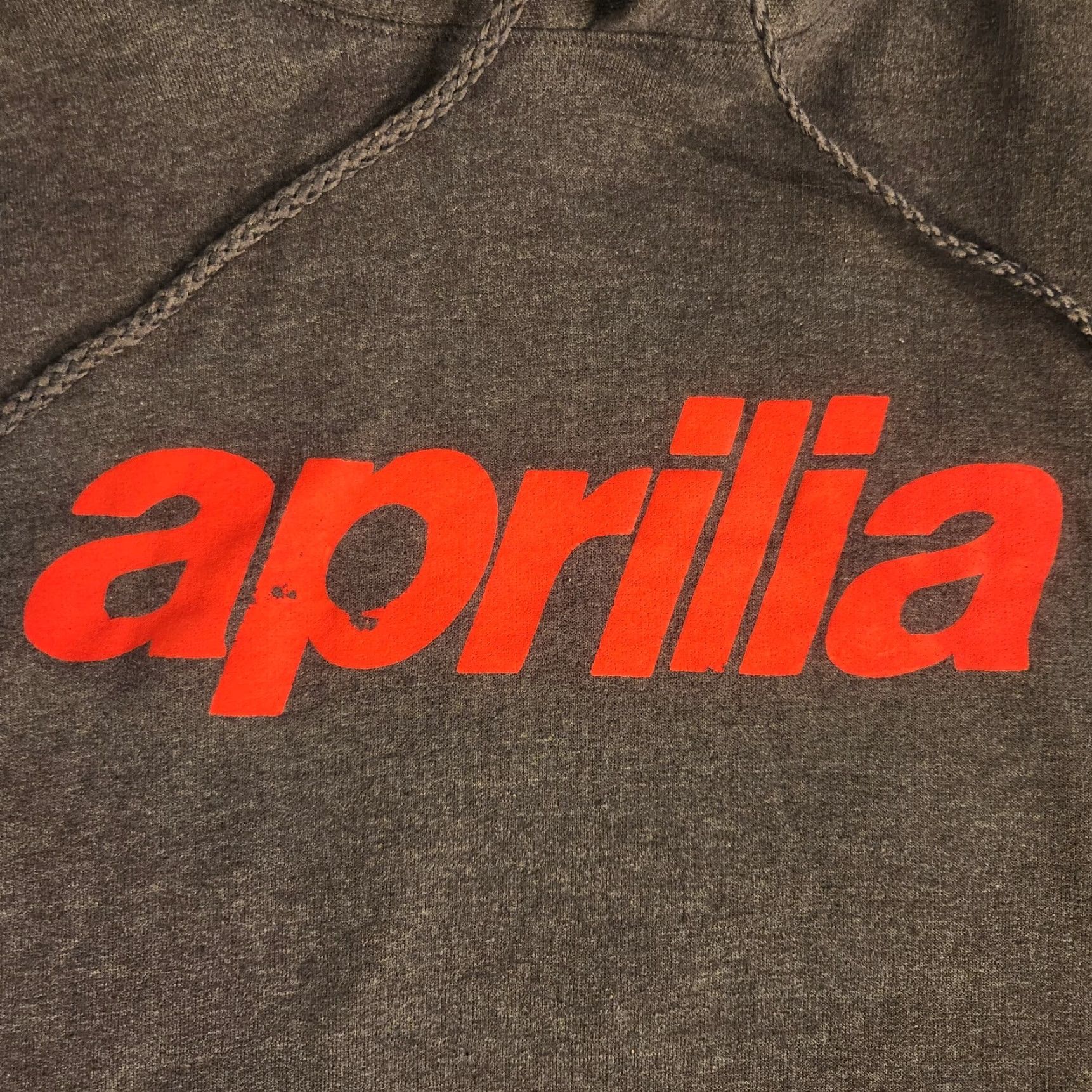 Hanes Aprilia Racing Motorcycle Hoodie Mens Large Gray Size US L / EU 52-54 / 3 - 3 Thumbnail
