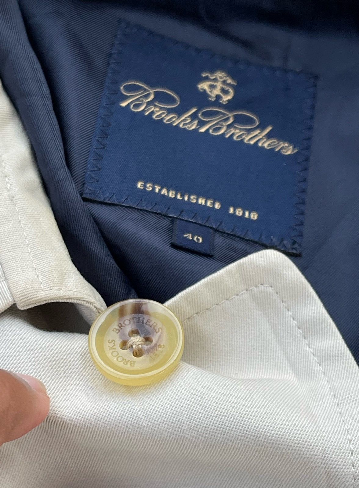 Brooks Brothers 🔥Brooks Brothers Men's Double Layer Coat Size US L / EU 52-54 / 3 - 13 Thumbnail
