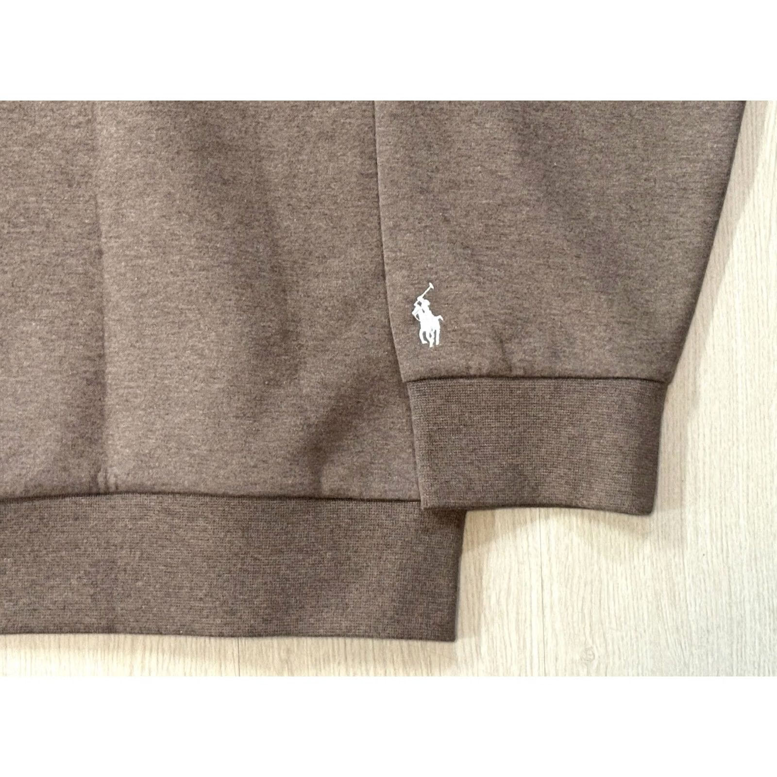 Polo Ralph Lauren Polo Ralph Lauren Hoodie XXL Branch Brown Logo Double-Knit NWT Weight Heavyweight Hooded Pockets Pullover Mens Size US XXL / EU 58 / 5 - 6 Thumbnail