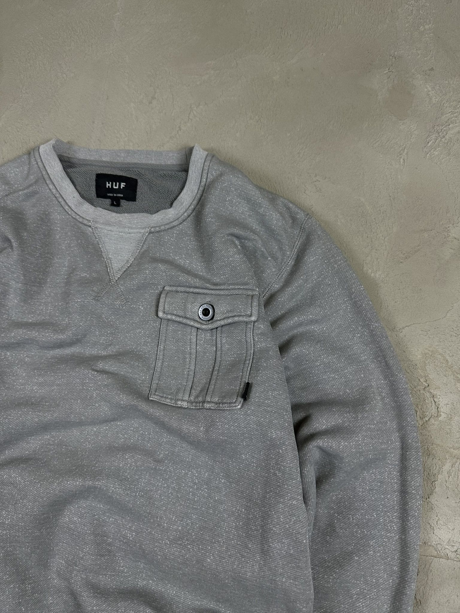 Huf Vintage HUF Pocket Boxy Sweatshirt Crewneck Size US L / EU 52-54 / 3 - 7 Thumbnail