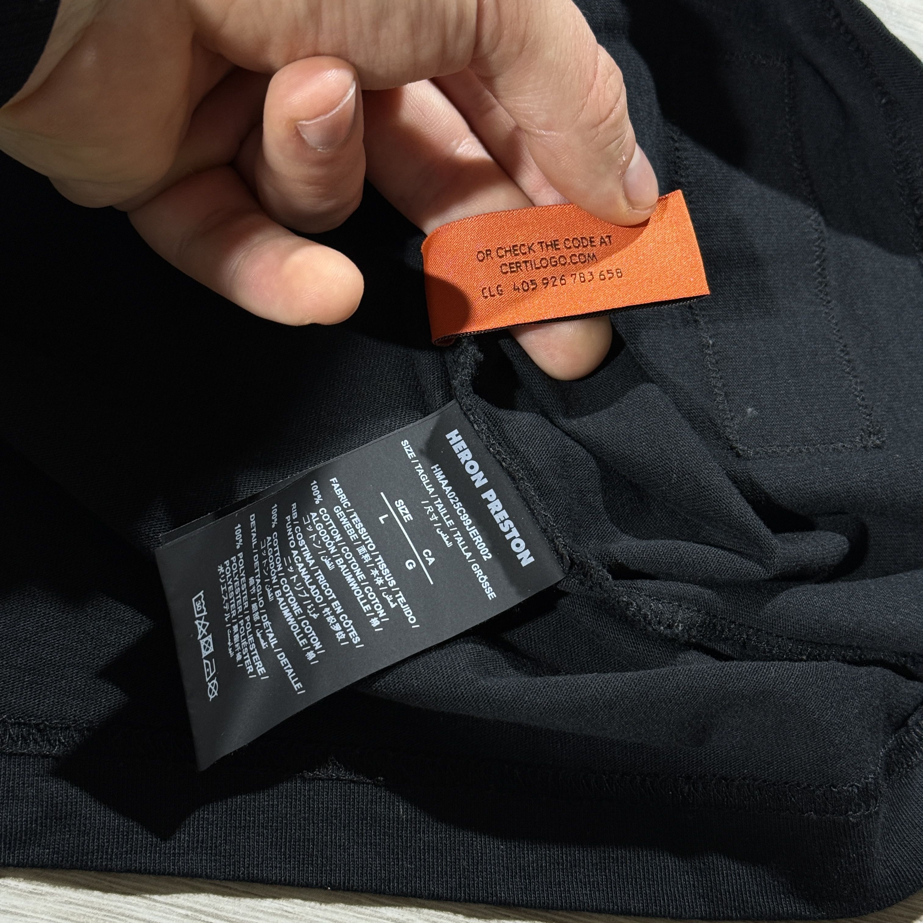Heron Preston Heron Preston "Стиль" Oversized Black T-Shirt Size L Size US L / EU 52-54 / 3 - 9 Thumbnail
