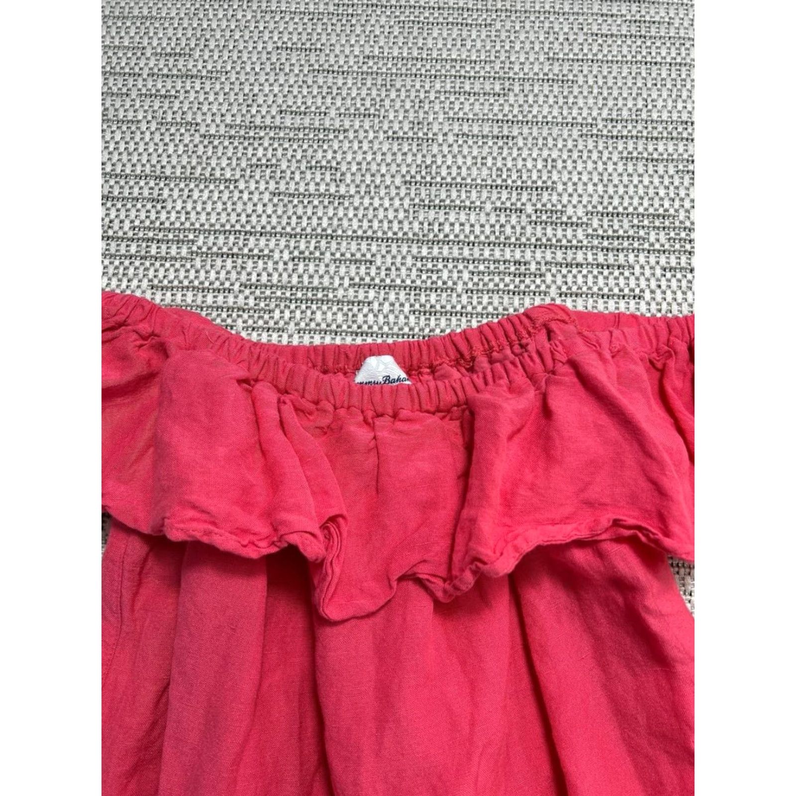 Tommy Bahama Tommy Bahama Dress Womens XS Pink Linen Blend Sleeveless Boat Neck A-Line Casual Beach Size XS / US 0-2 / IT 36-38 - 2 Thumbnail