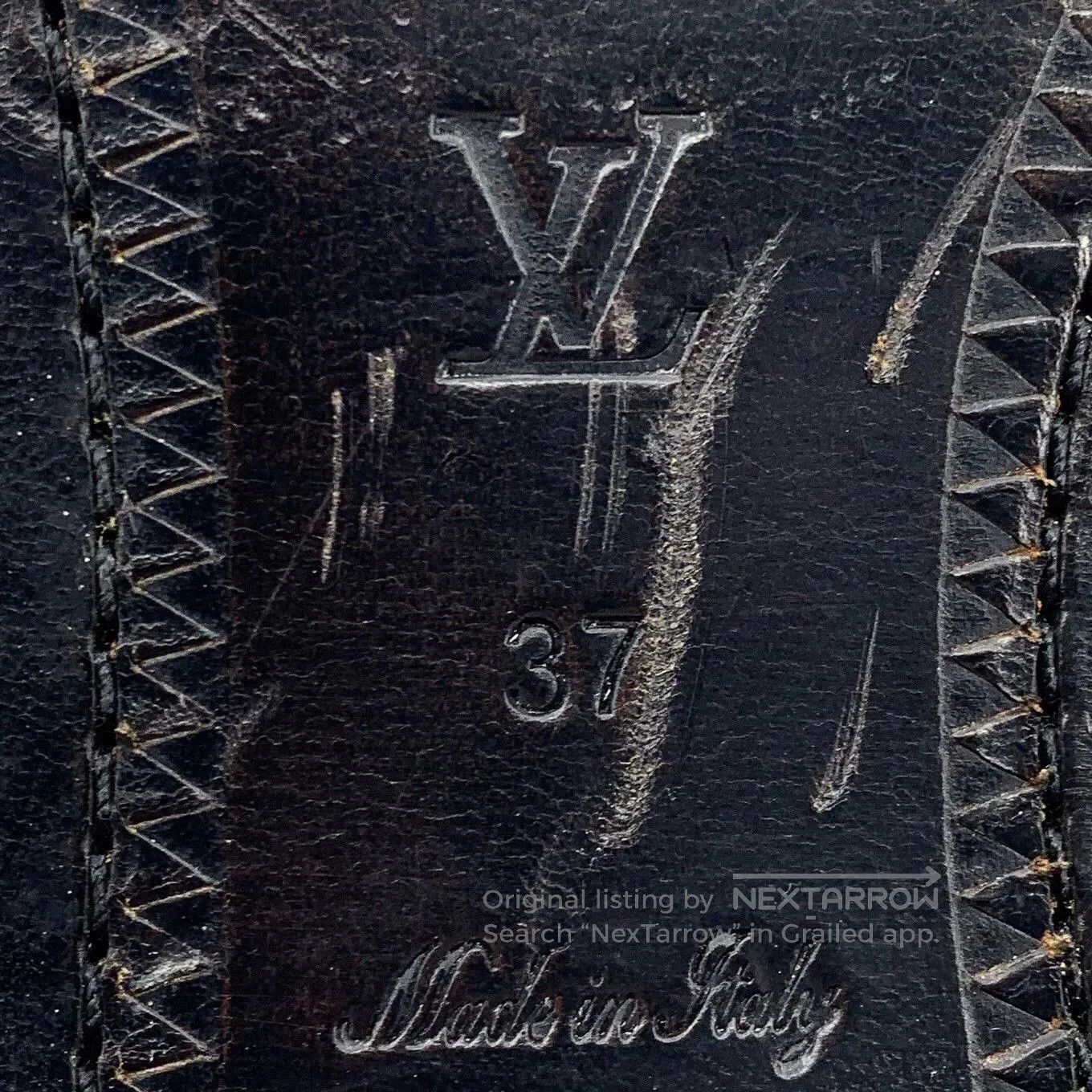 Louis Vuitton Louis Vuitton Black Rivet Lace-Up Leather Shoes. Size US 6 / IT 36 - 6 Thumbnail