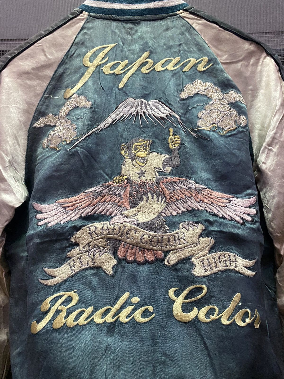 Japanese Brand × Vintage Vintage Sukajan Souvenir Japan Tokyo Monkey Jacket Medium Size US S / EU 44-46 / 1 - 2 Thumbnail