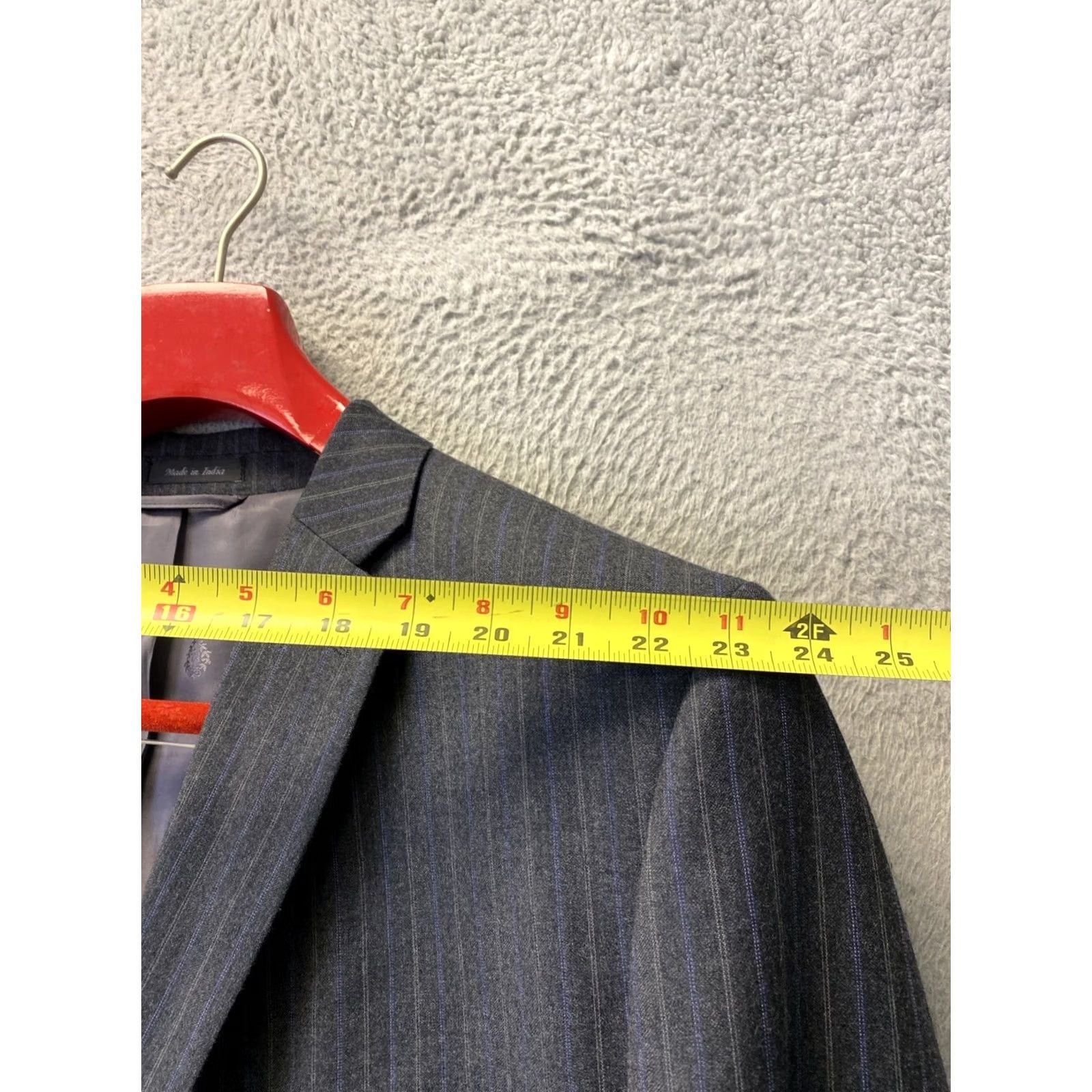 Ralph Lauren VINTAGE Lauren Ralph Lauren Blazer Jacket Men’s 52R Gray Wool Inner Pockets 0695 Size 52R - 5 Thumbnail