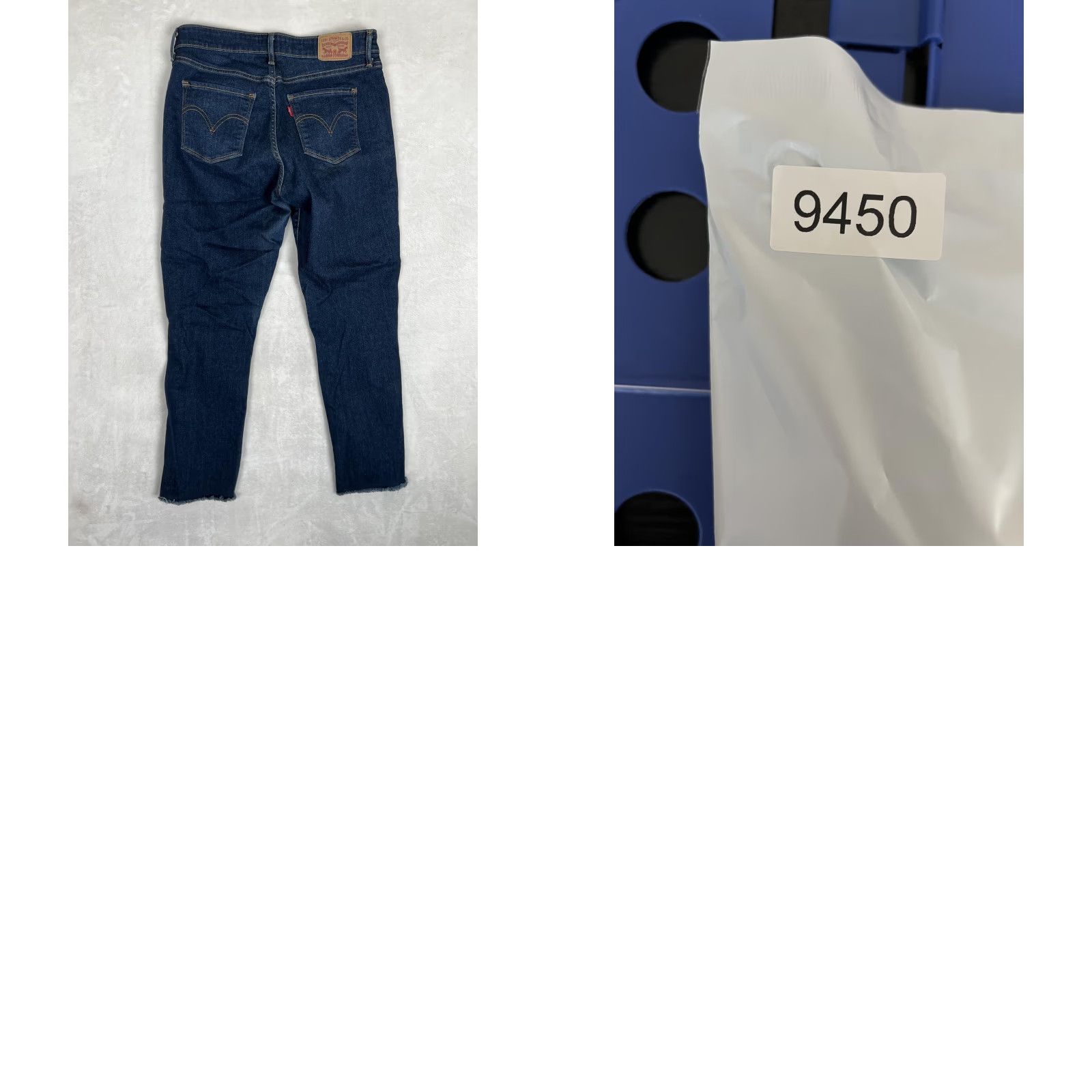 Levi's Levi's Jeans Womens 12 Blue Classic Mid Rise Skinny Ankle Raw Hem Stretch Denim Size 34" / US 12 / IT 48 - 8 Thumbnail