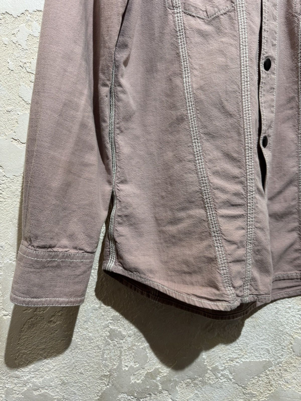 Diesel × Vintage Men's Diesel Long Sleeve Shirt Pink Plaid pattern Vintage Size US M / EU 48-50 / 2 - 2 Thumbnail