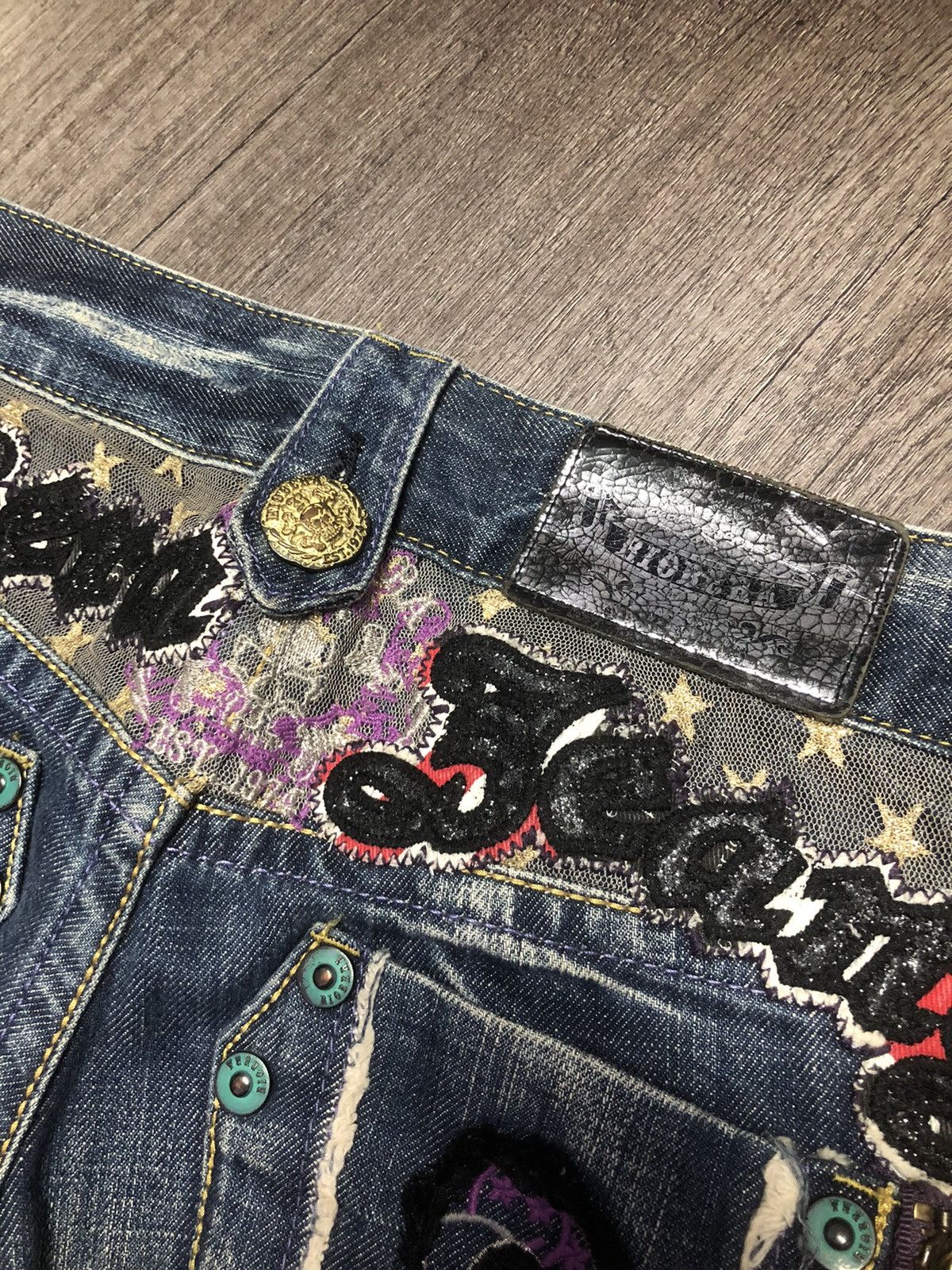 If Six Was Nine × Japanese Brand VINTAGE RIOBERA FLARE JEANS RARE DESIGN UNISEX Size US 30 / EU 46 - 15 Thumbnail