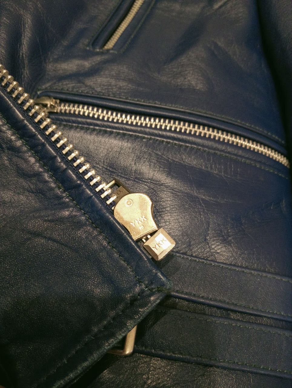 Japanese Brand JAPANESE HORN WORKS RIDER LEATHER JACKET Size US L / EU 52-54 / 3 - 10 Thumbnail