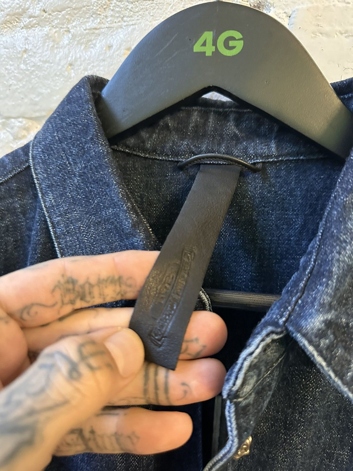 Chrome Hearts CHROME HEARTS NEW XXL 2XL DENIM CROSS JACKET SHIRT Size US XXL / EU 58 / 5 - 5 Thumbnail
