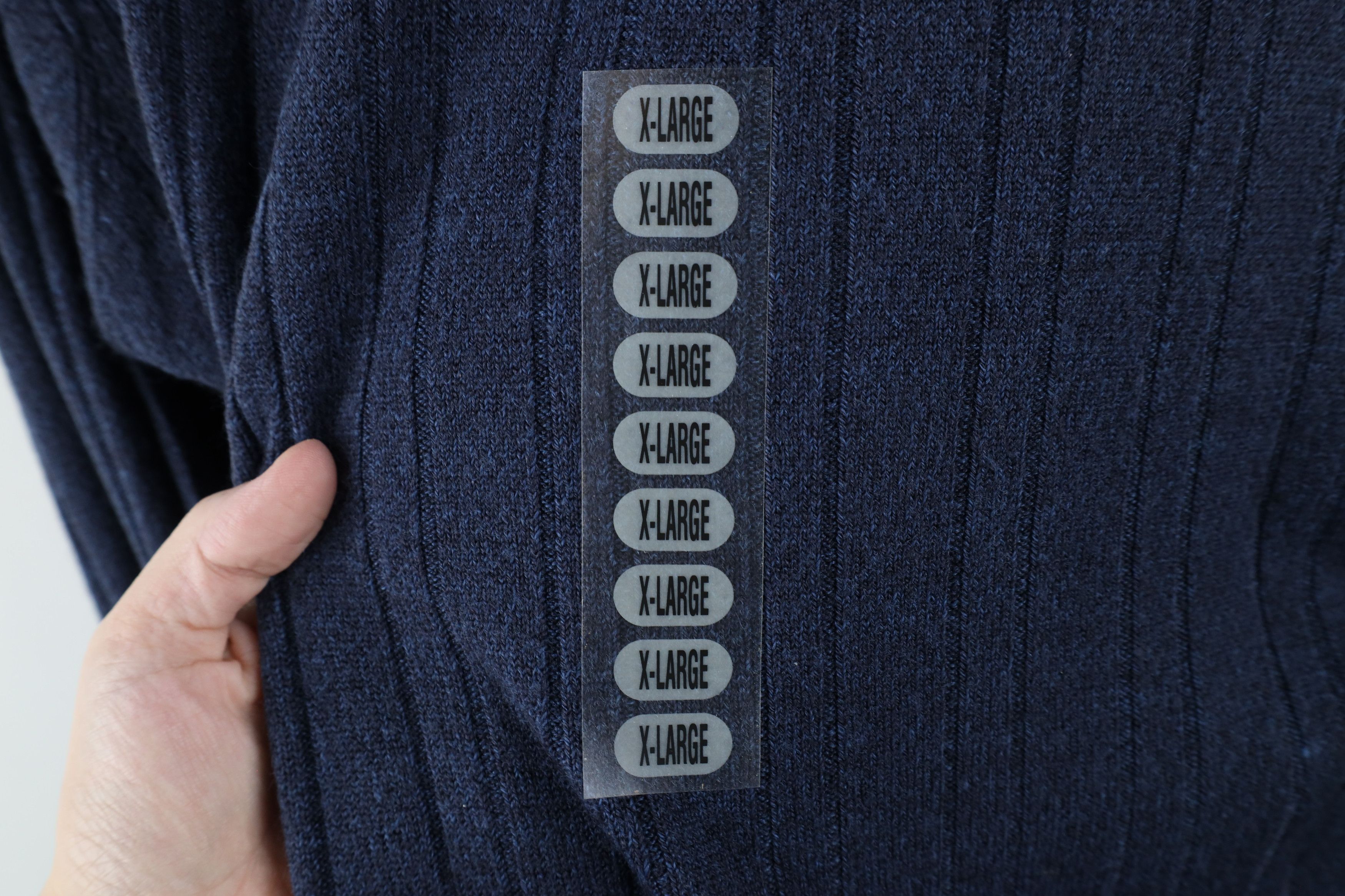 Vintage Deadstock Vintage 90s Streetwear Ribbed Collared Sweater Size US XL / EU 56 / 4 - 7 Thumbnail