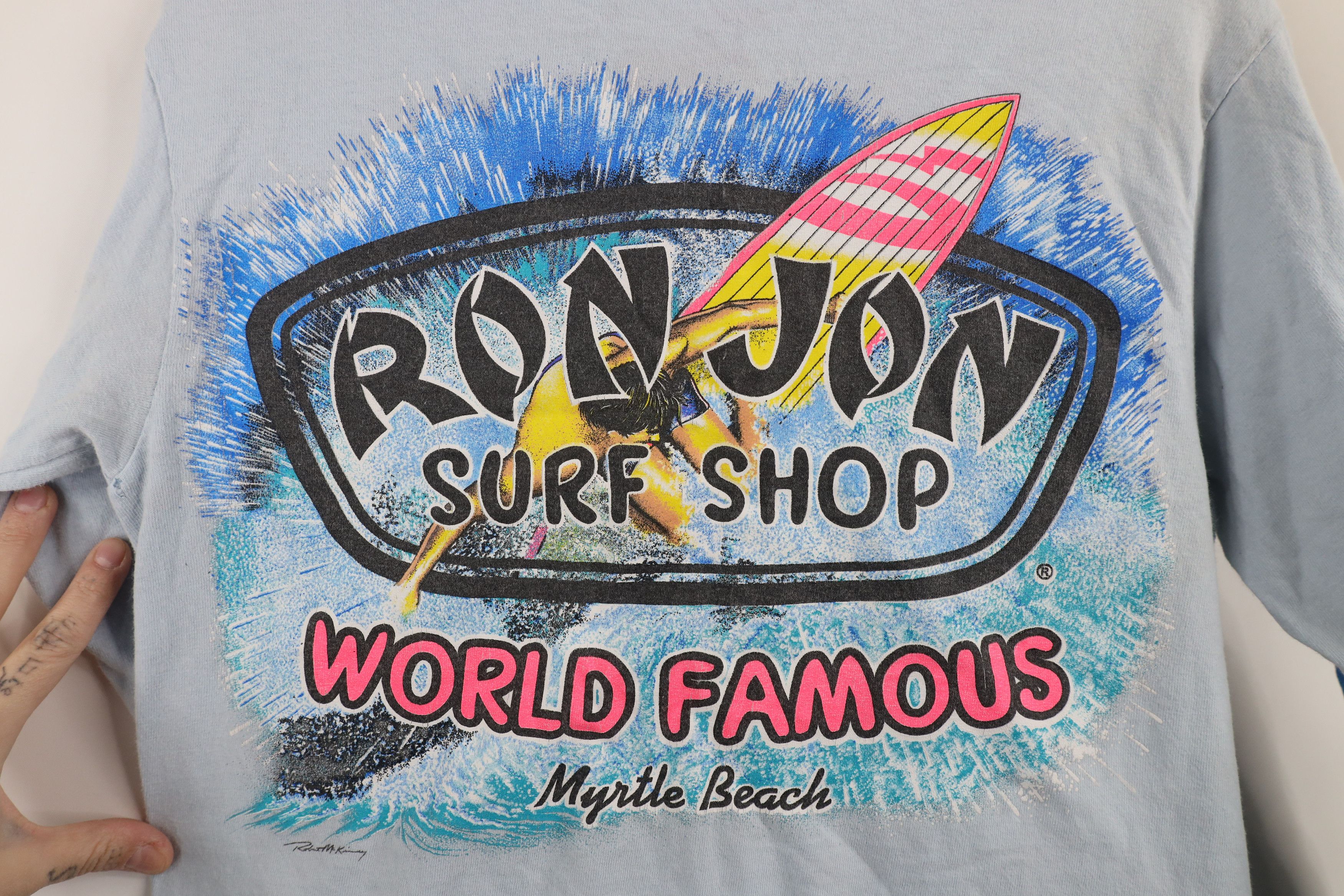 Vintage Vintage Ron Jon Surf Shop Spell Out Long Sleeve T-Shirt Size US S / EU 44-46 / 1 - 11 Thumbnail
