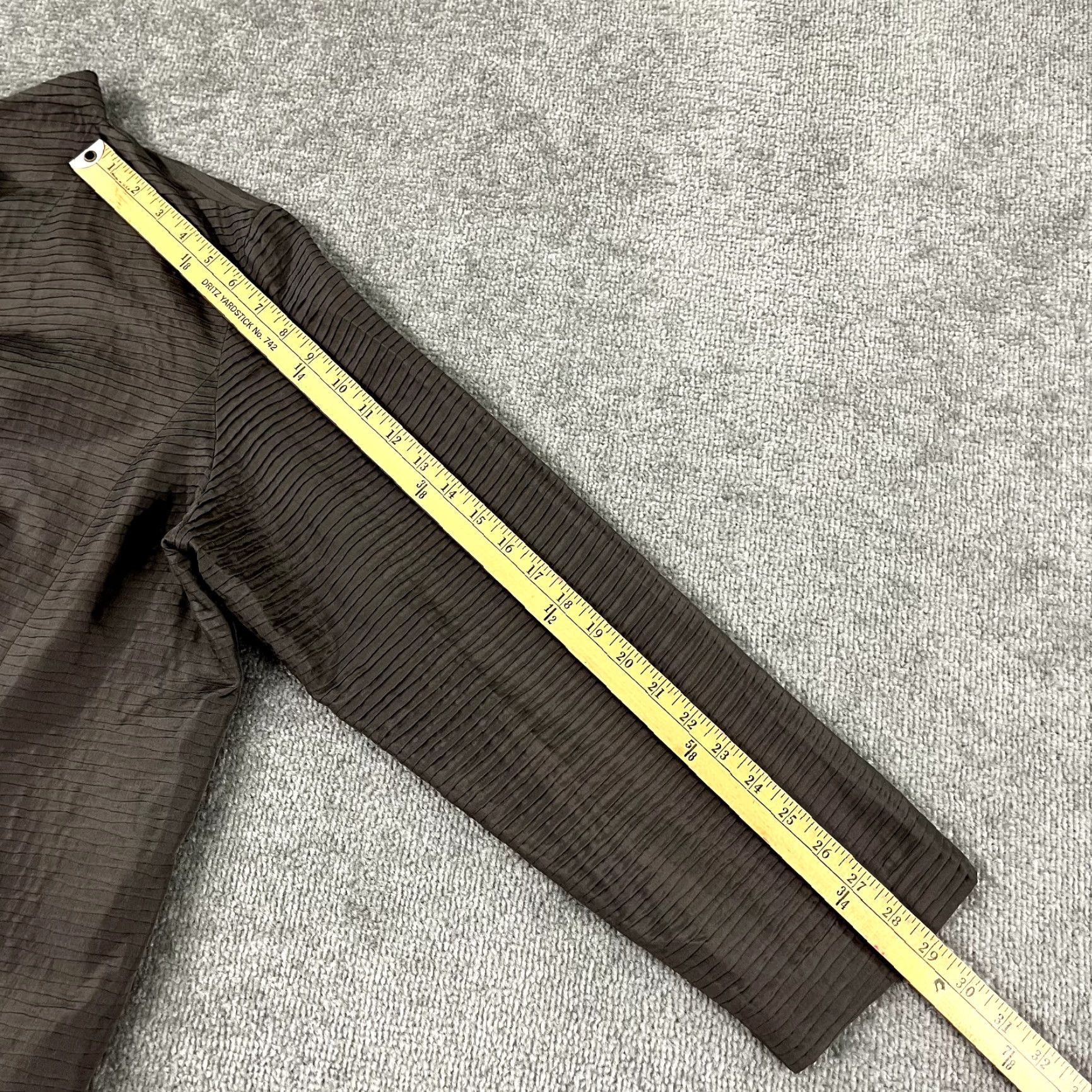 Eileen Fisher EILEEN FISHER Blazer Womens XL Brown Silk Open Front Pockets Casual Long Sleeve Classic Size XL / US 12-14 / IT 48-50 - 5 Thumbnail