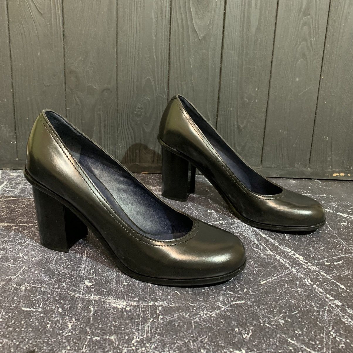 Jil Sander Jil Sander Leather Women’s Black Heels size 38.5 Size US 8.5 / IT 38.5 - 2 Thumbnail